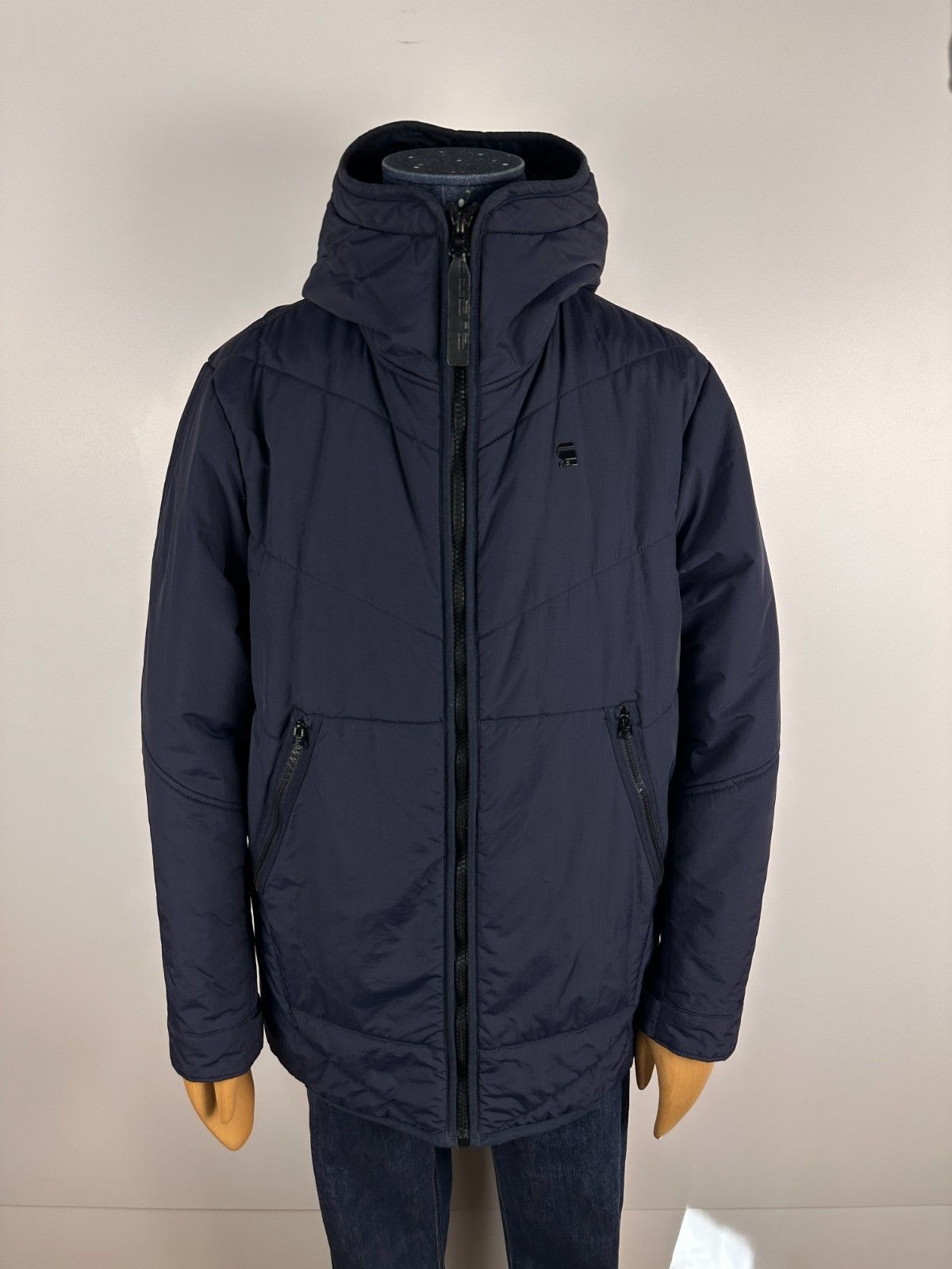 G-Star G Star Strett Short Chevron Parka Winter Navy Jacket Size L Size US L / EU 52-54 / 3 - 1 Thumbnail