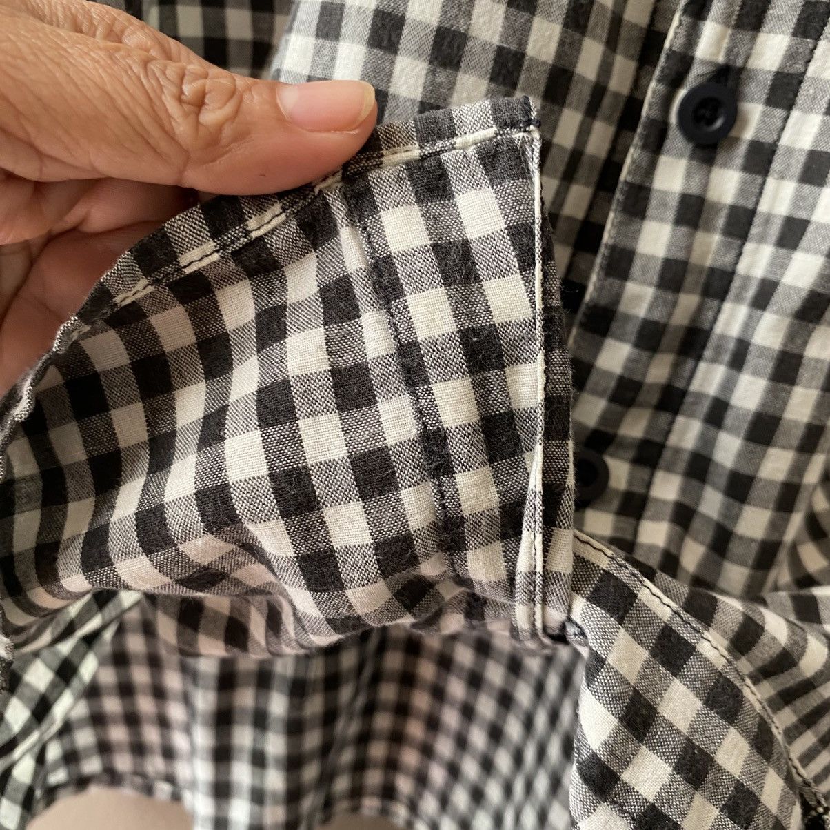 Japanese Brand ALGONQUINS Y2K Punk Black White Gingham Short Sleeve Shirt Size S / US 4 / IT 40 - 16 Thumbnail