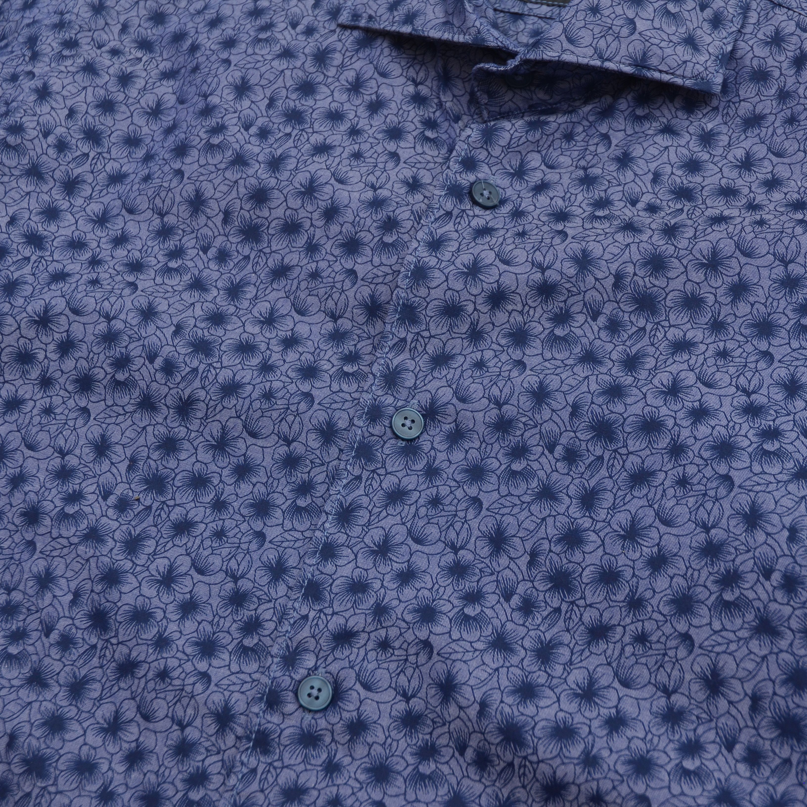 Bogner Bogner Men's Shirt M Long Sleeve Floral Print Blue Casual Size US M / EU 48-50 / 2 - 6 Thumbnail