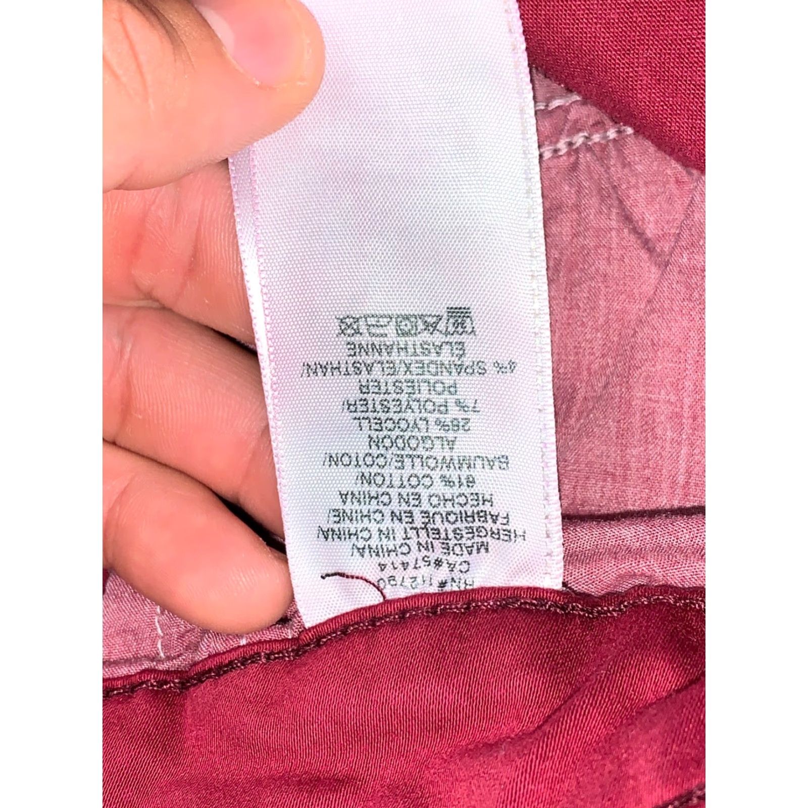 True Religion True Religion Jeans Womens 27 Red Halle Skinny Mid Rise Size 27" / US 4 / IT 40 - 6 Thumbnail