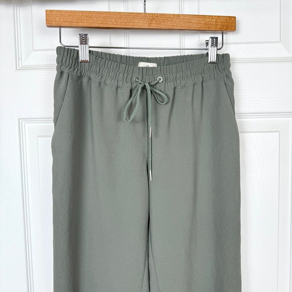 Aritzia Women's Wilfred Jogger Buffon Pants Size XS Green Crepe Size 25" / US 0 / IT 36 - 3 Thumbnail