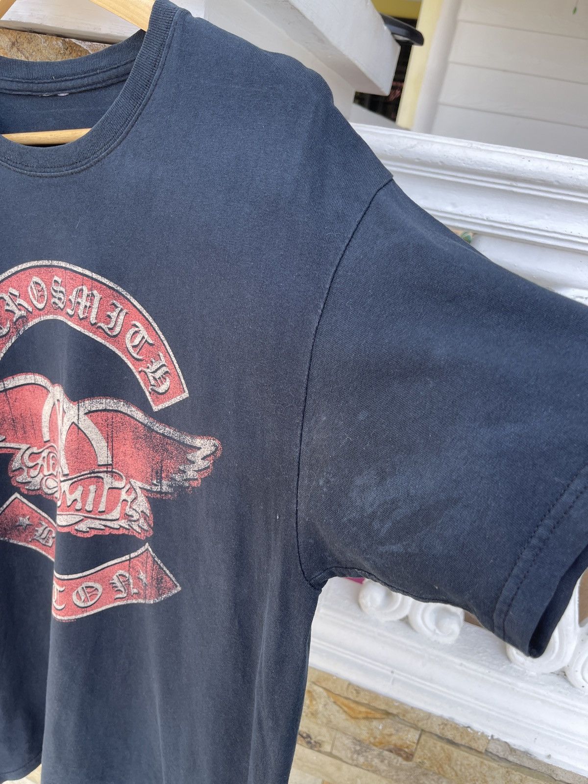 Band Tees LastDrop🔥Rare🔥Vintage y2k Sun Faded Aerosmith Boston T-Shirt Size US L / EU 52-54 / 3 - 5 Thumbnail
