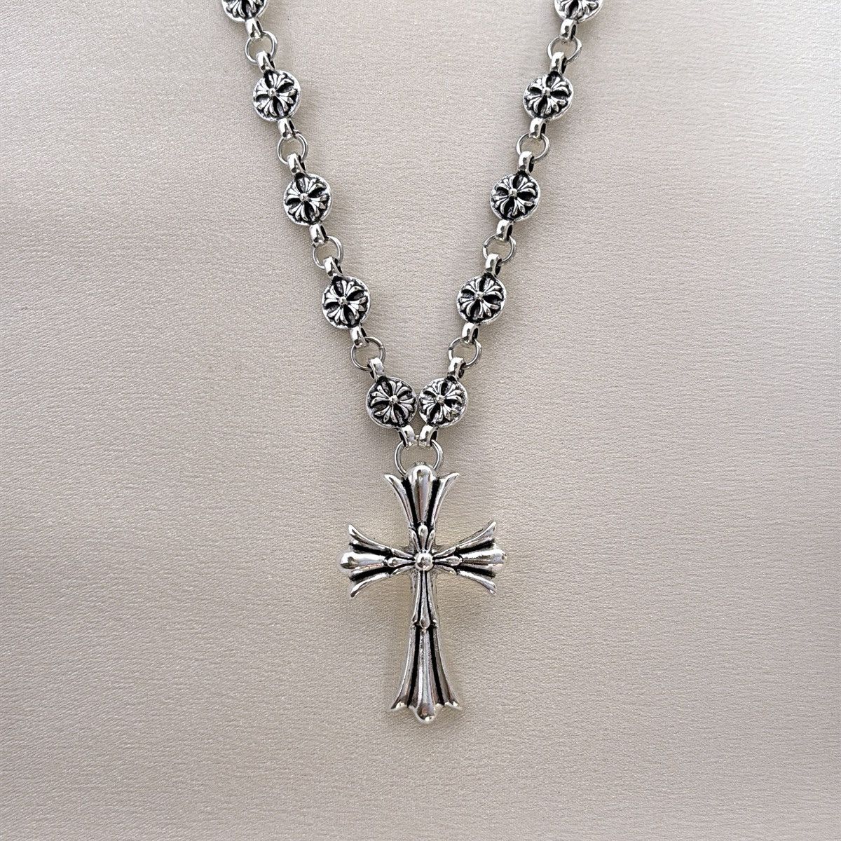 Other Cross Pendant Necklace for Men Women, Streetwear Unisex Size ONE SIZE - 1 Thumbnail