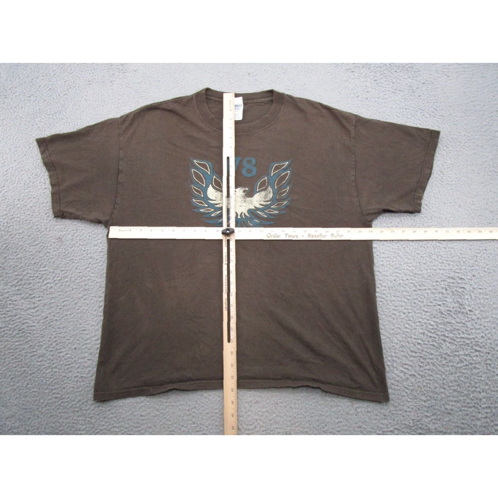 Delta VINTAGE Pontiac Firebird T-Shirt Delta Mens XL Brown Cotton Short Sleeve Crew Neck Streetwear Logo 90s Cars Visible Size US XL / EU 56 / 4 - 5 Thumbnail