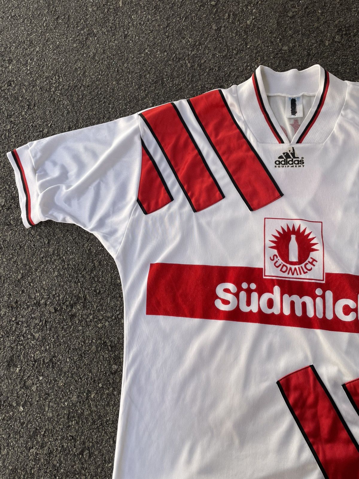 Adidas #8 Adidas VFB Stuttgart 1992/93 | Home Soccer Jersey Size US XL / EU 56 / 4 - 3 Thumbnail