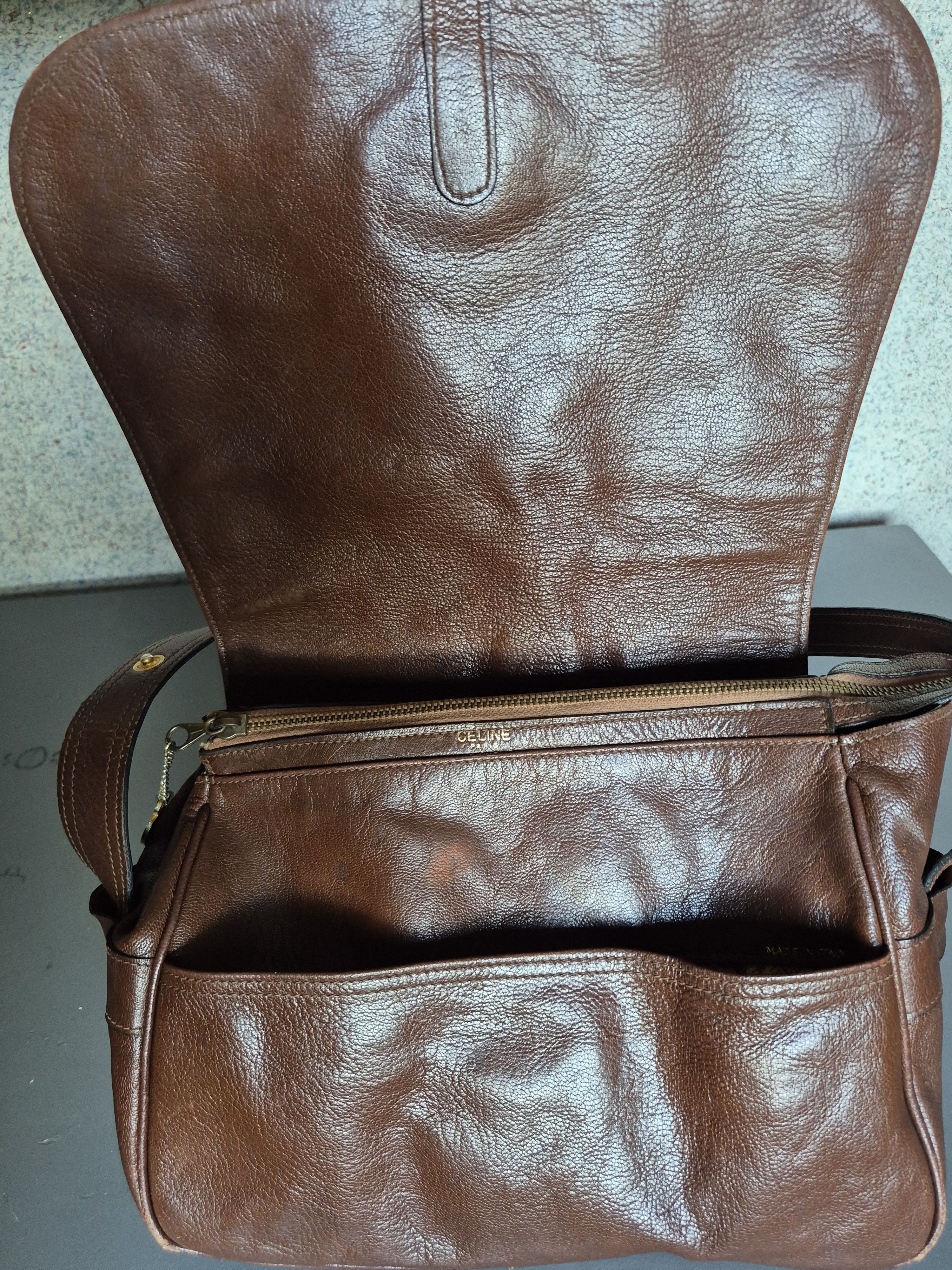 Celine Rare Vintage Celine saddle bag shoulder bag Size ONE SIZE - 9 Thumbnail