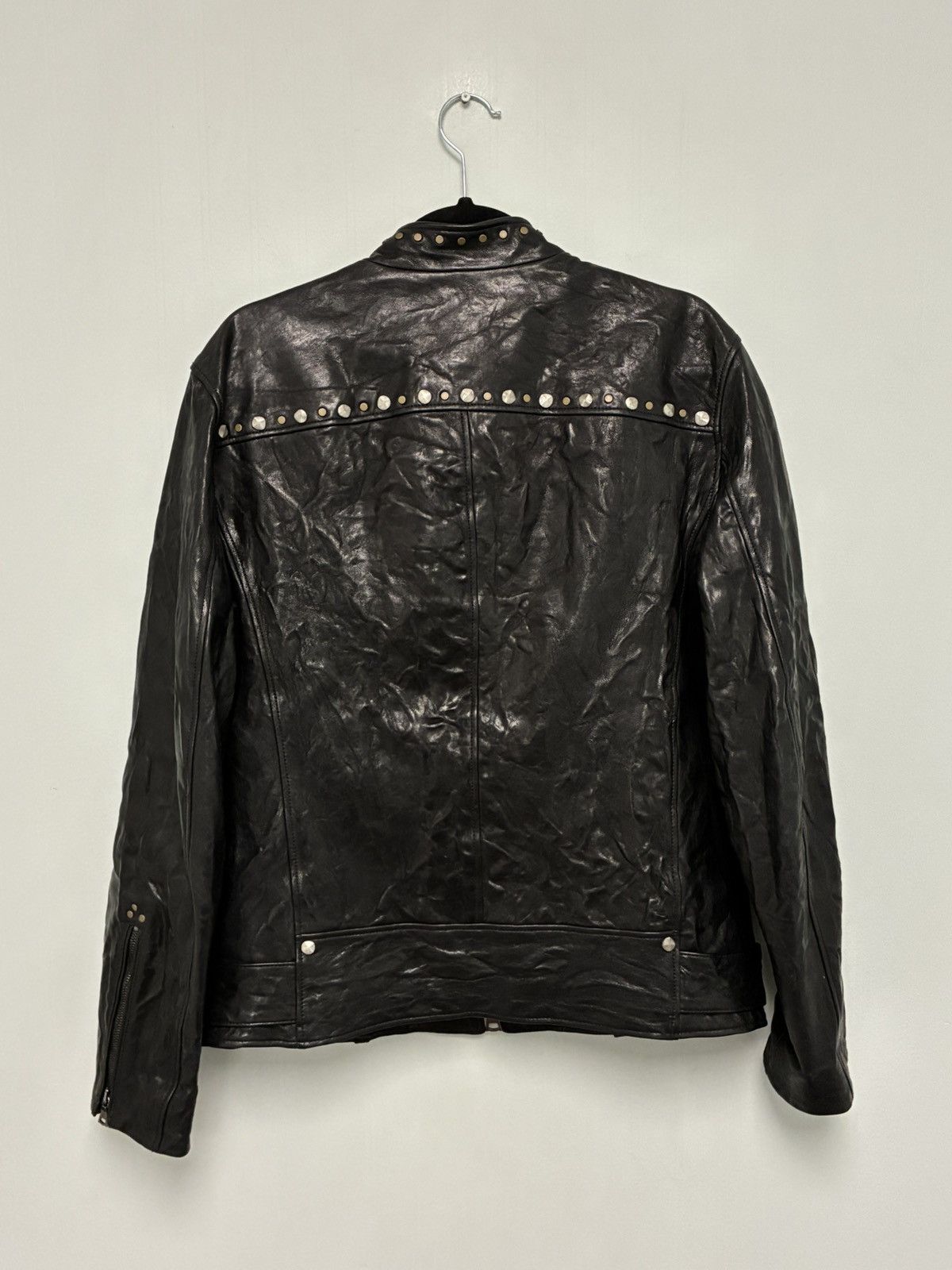 John Varvatos Rivet Studded Leather Jacket EU 50 USA 40 Size US M / EU 48-50 / 2 - 12 Thumbnail
