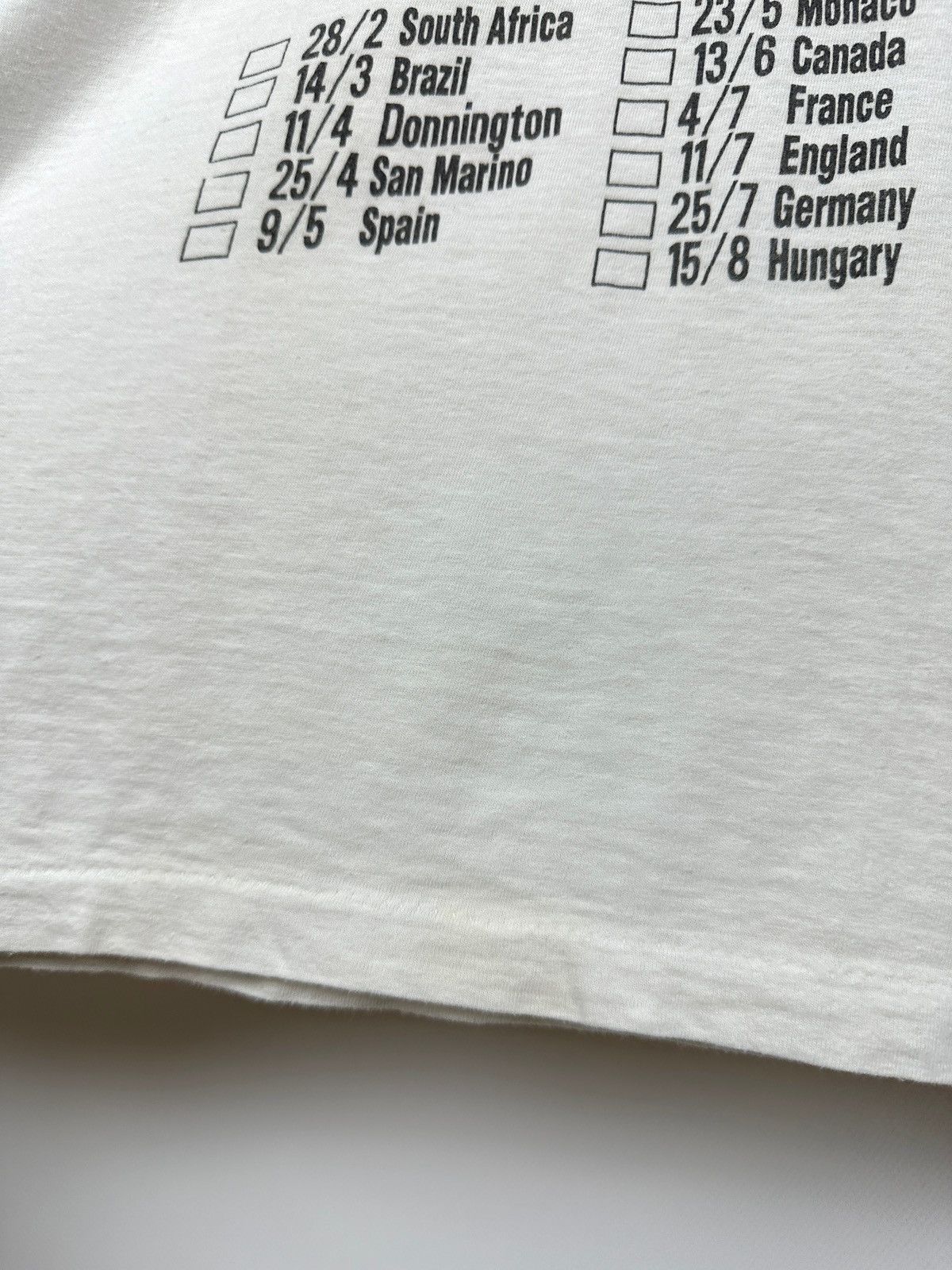 Formula 1 1993 Vintage G.P Hockenheim Benetton B193 Ford F1 Tour Tee Size US XXL / EU 58 / 5 - 17 Thumbnail