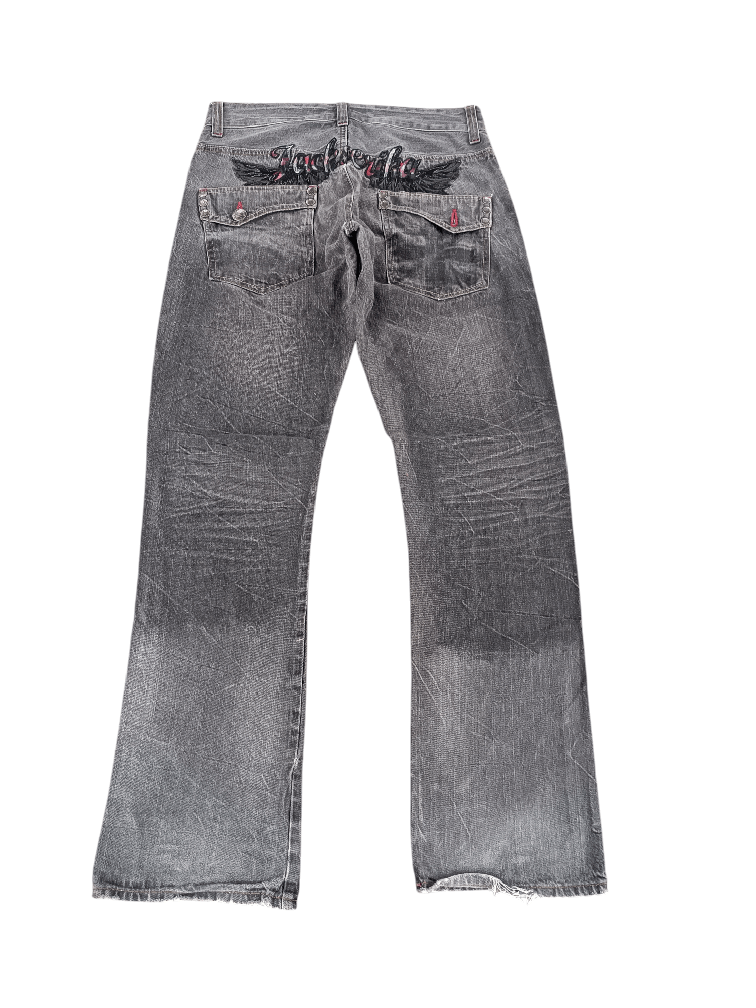 FLARED Jack Serika Embroidery Angel Wing Denim