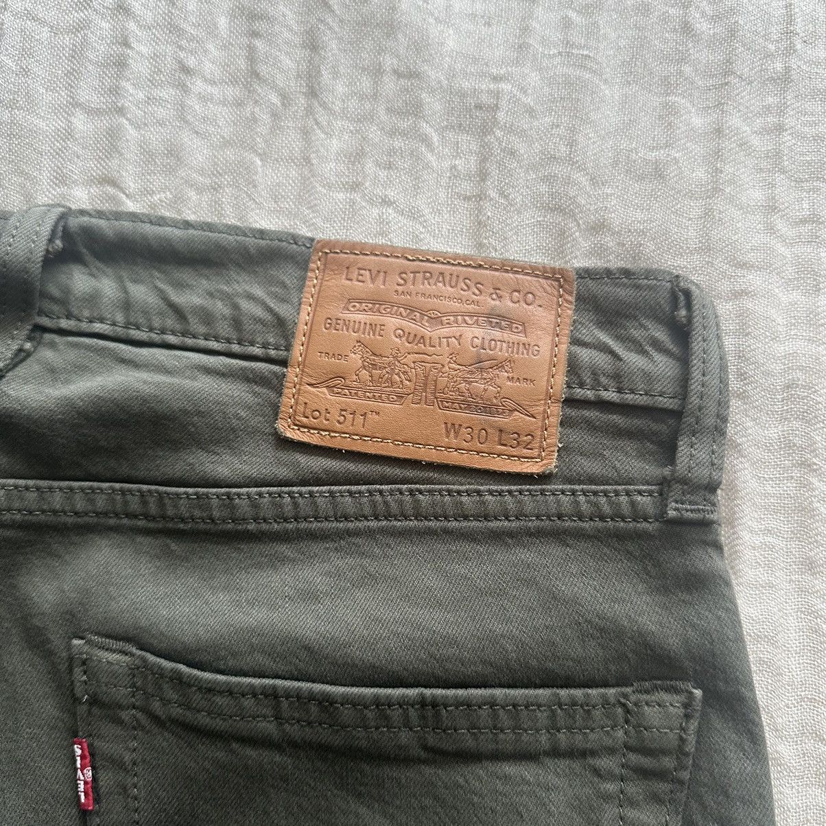 Levi's Olive Green Levi 511’s Size US 30 / EU 46 - 5 Thumbnail