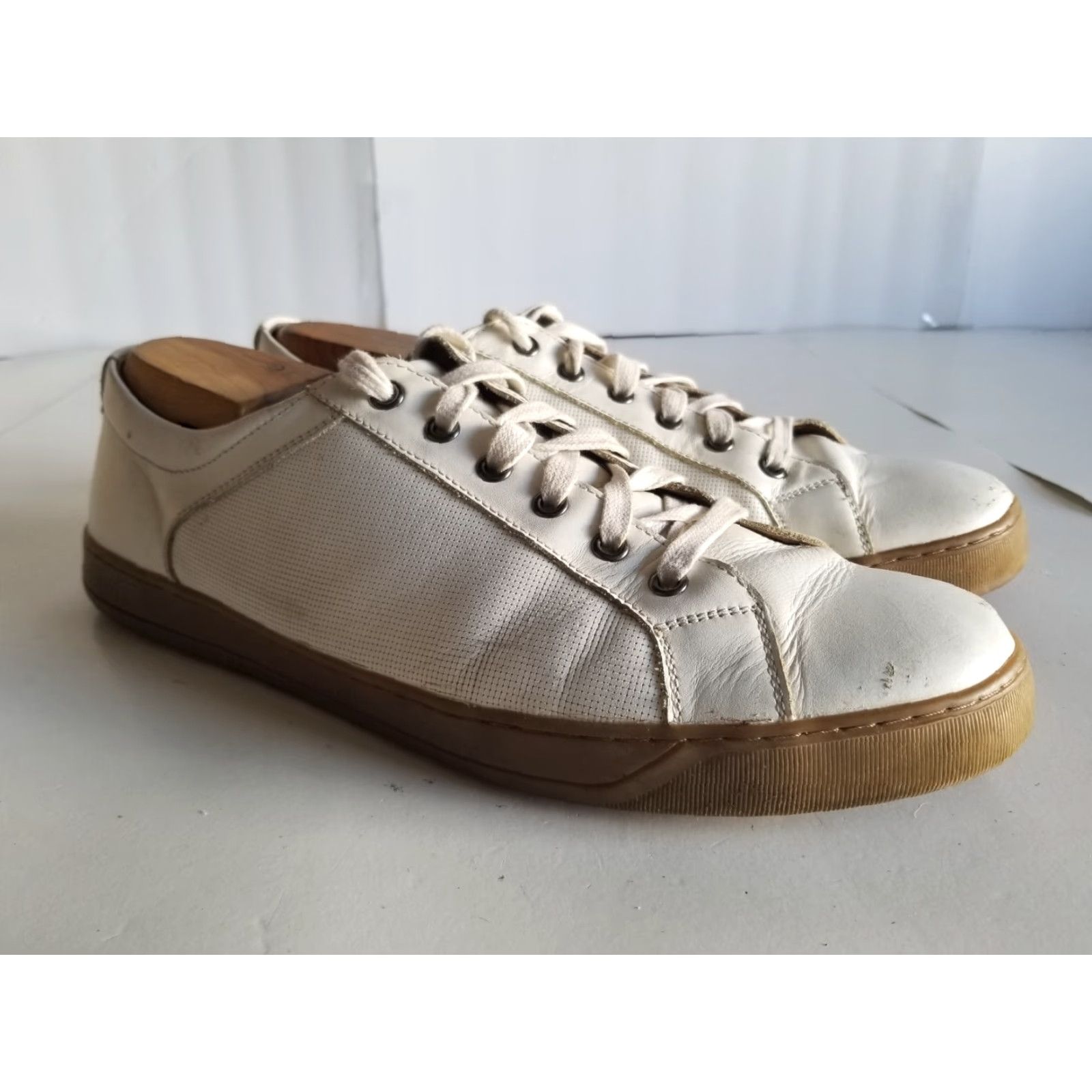 Johnston & Murphy Johnston & Murphy 1850 Allister Casual Sneaker Men's White Leather 11.5 Size Shoes M Size US 12 / EU 45 - 2 Thumbnail