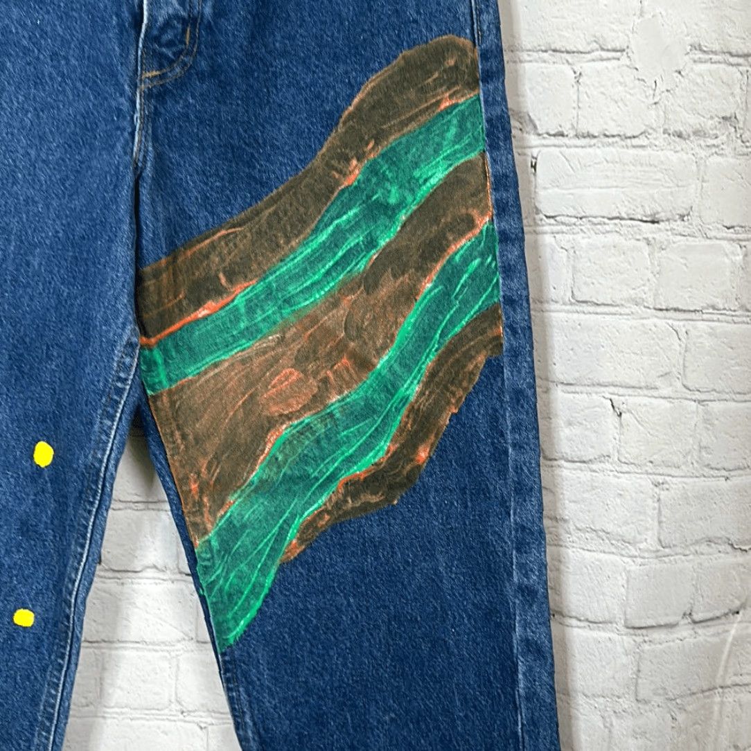 Carhartt Carhartt Mens Jeans Relaxed Fit Upcycled Cut off Hem 30x32 Blue Size US 30 / EU 46 - 2 Thumbnail