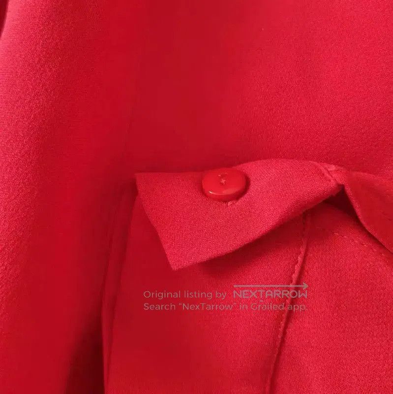 Max Mara MaxMara Red Silk Women's Shirt Size L . Size L / US 10 / IT 46 - 5 Thumbnail