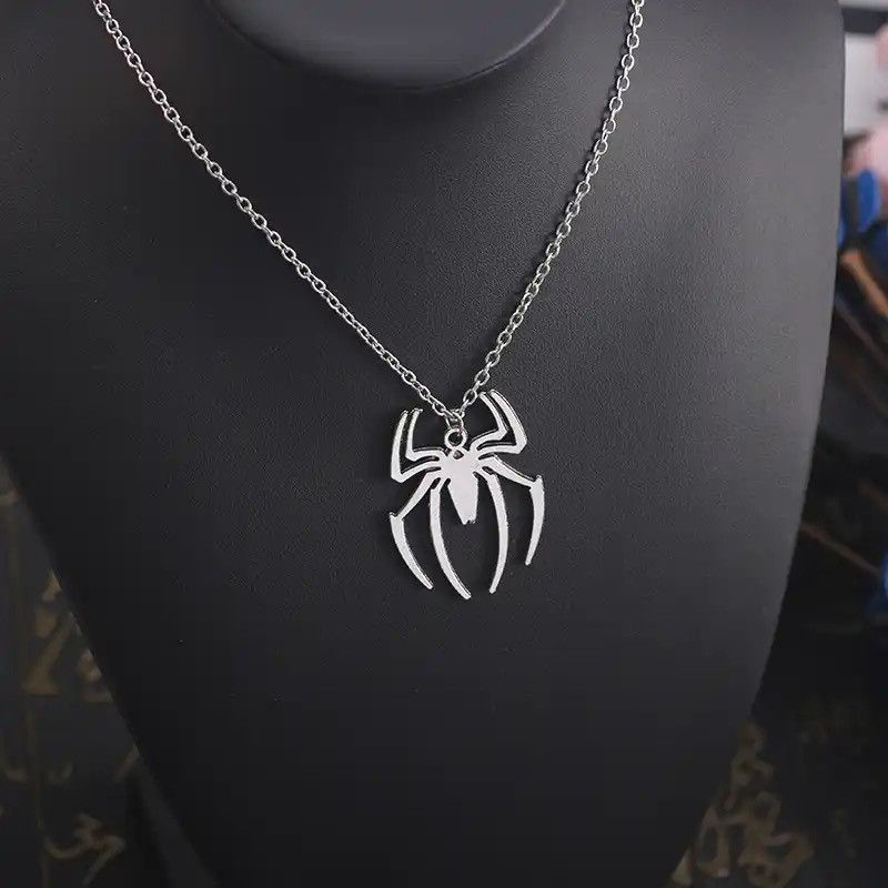 Jewelry Kpop Fashion Spider Halloween Pendants Chain Mens Necklace Size ONE SIZE - 1 Thumbnail