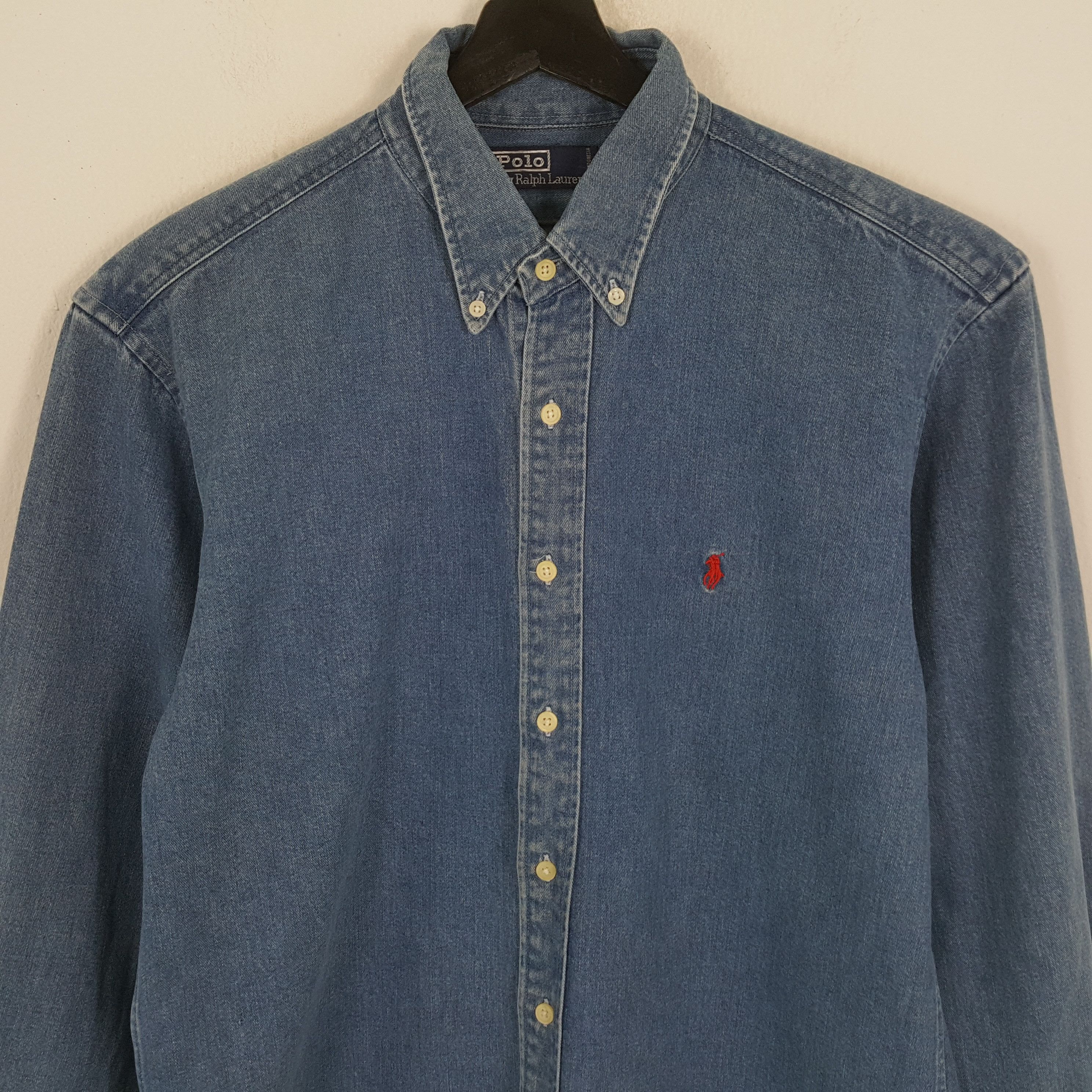 Polo Ralph Lauren × Vintage POLO by RALPH LAUREN Small Logo Design Shirt Size US L / EU 52-54 / 3 - 2 Thumbnail