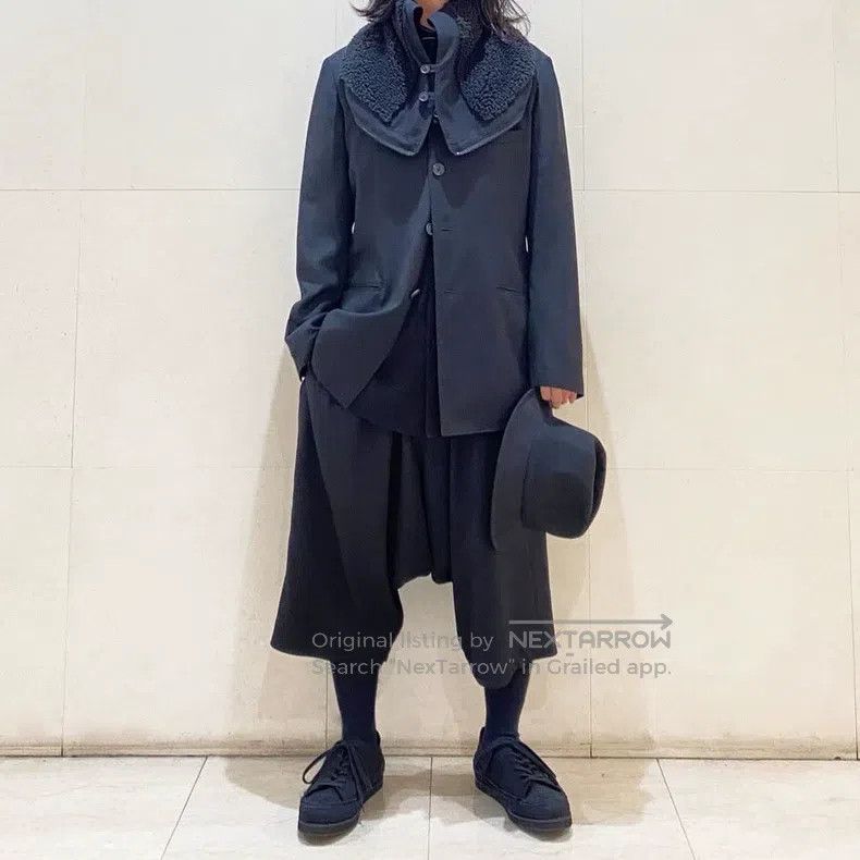 Yohji Yamamoto Yohji Yamamoto Size 3 Cropped wide-leg pants with a crotch| Size US 30 / EU 46 - 5 Thumbnail