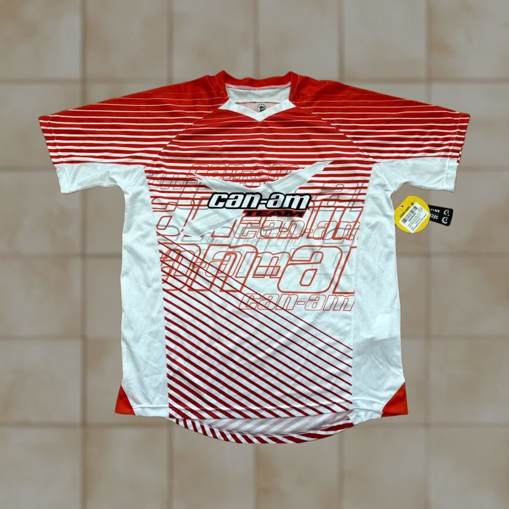 Vintage BRP Can-Am Team Racing Powersports T-Shirt Mens L Red White Rotax Racing NEW Size US L / EU 52-54 / 3 - 1 Thumbnail