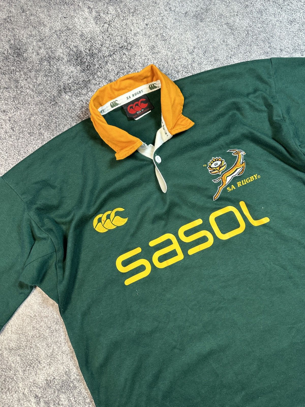 Canterbury of New Zealand × Vintage Vintage Canterbury South Africa Sasol Rugby Jersey Rare M Size US M / EU 48-50 / 2 - 2 Thumbnail