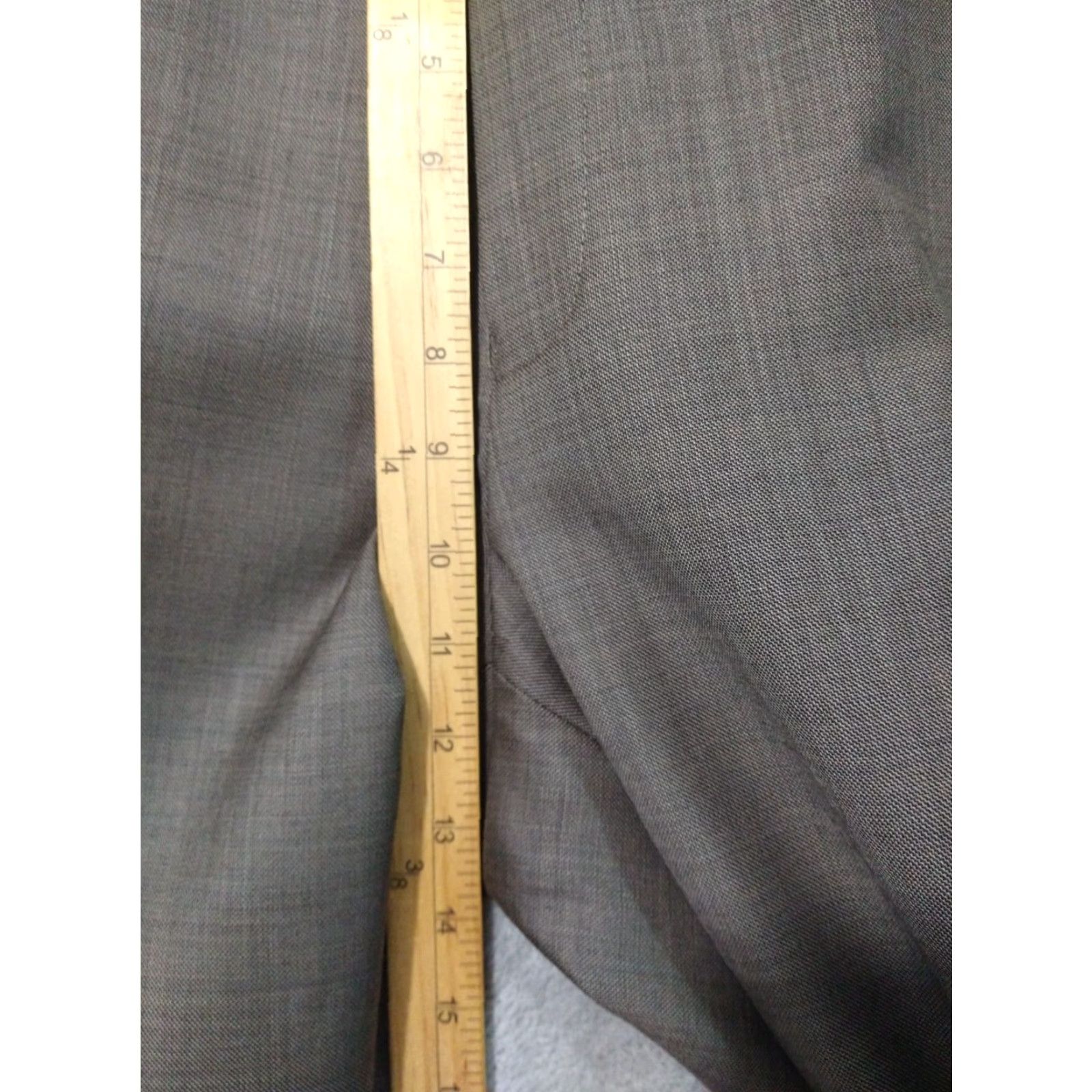 Chaps Chaps Pants Mens 36x30 Brown Wool Dress Tapered Leg Flat Front Trouser Preppy Shirt? Size US 36 / EU 52 - 4 Thumbnail