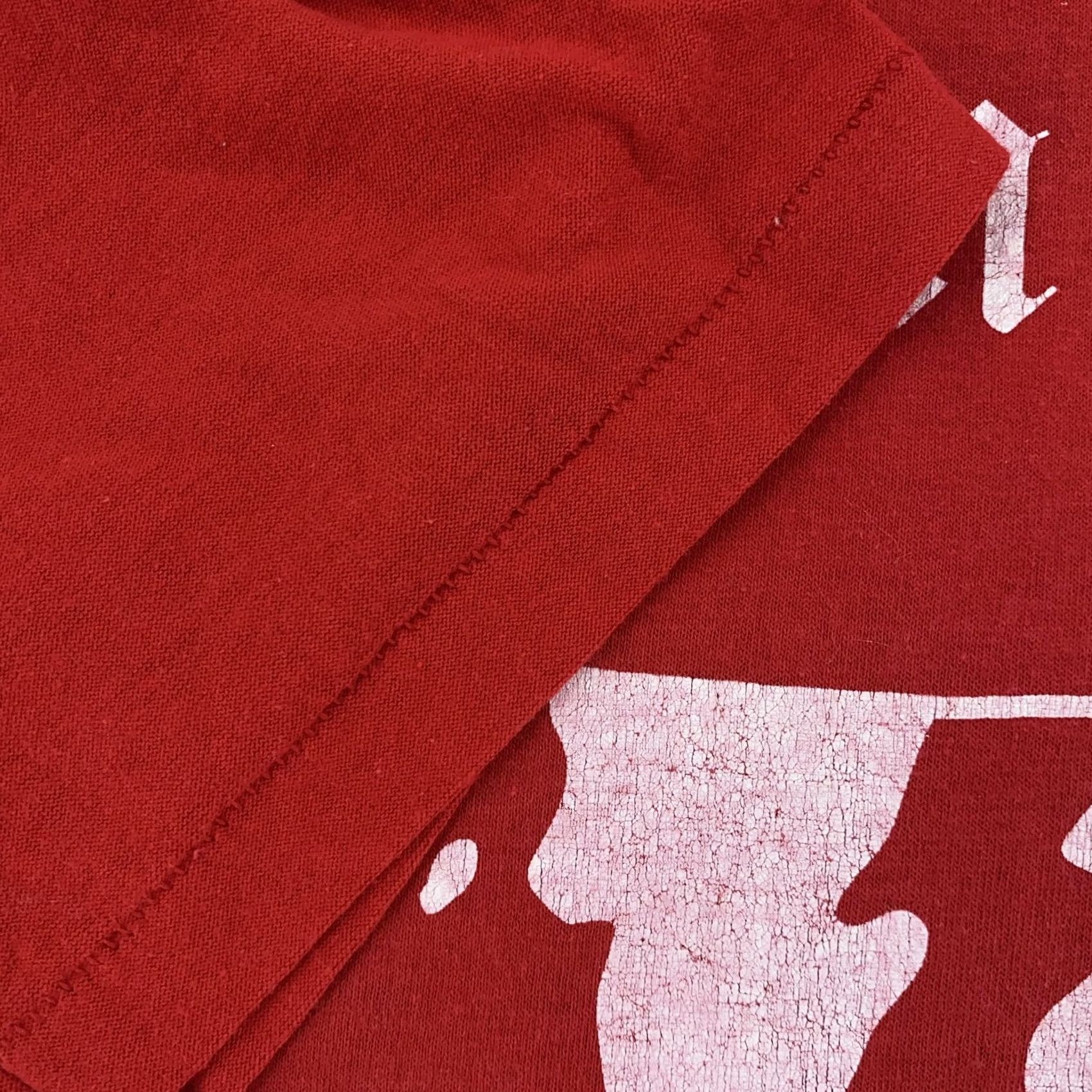 Vintage VINTAGE Trinity High School Class of 1988 T-Shirt Mens M Red Cow Mascot USA 80s Graphic Print Crew Neck Short Sleeve Size US M / EU 48-50 / 2 - 5 Thumbnail