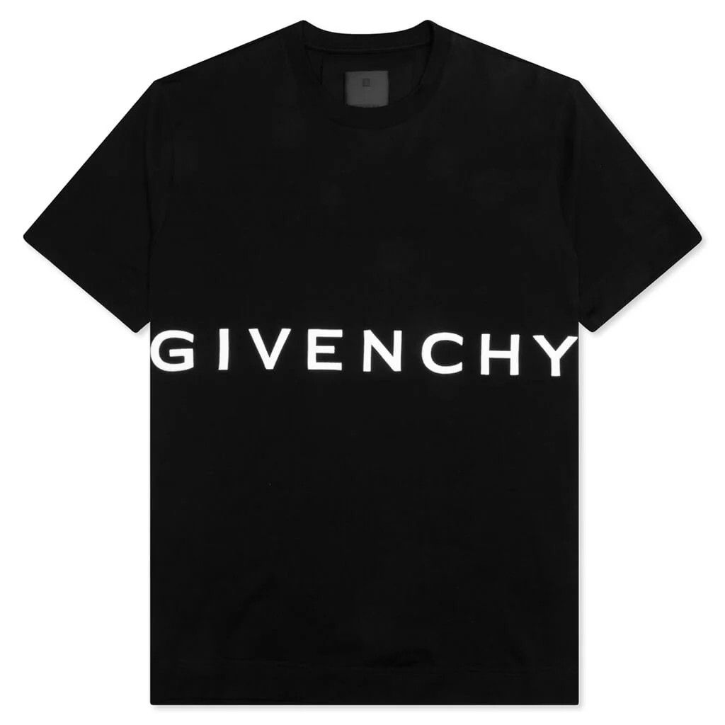 Givenchy o1n1vont0326 Embroidered Logo Slim Fit T-Shirt in Black Size US XS / EU 42 / 0 - 1 Thumbnail