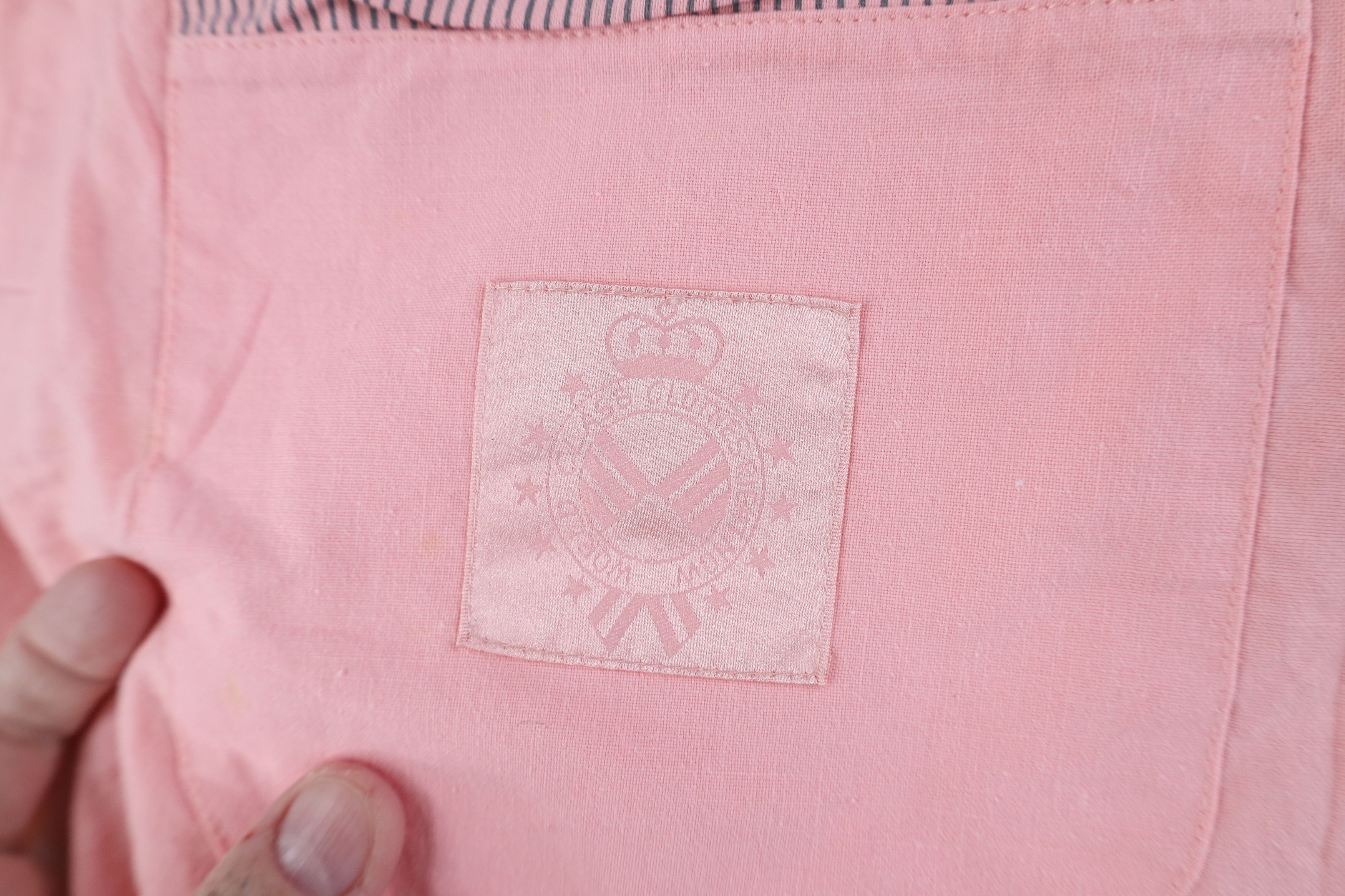 Vintage Vintage 80s 90s Streetwear Ribbed Pullover Polo Shirt Pink Size US S / EU 44-46 / 1 - 4 Thumbnail