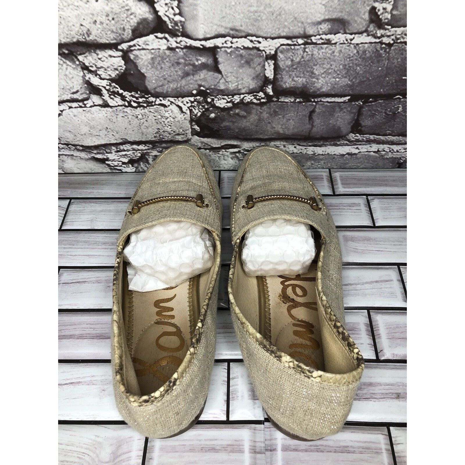 Sam Edelman Sam Edelman Lior Beige Leather Horsebit Almond Toe Slip On F Size US 9 / IT 39 - 4 Thumbnail