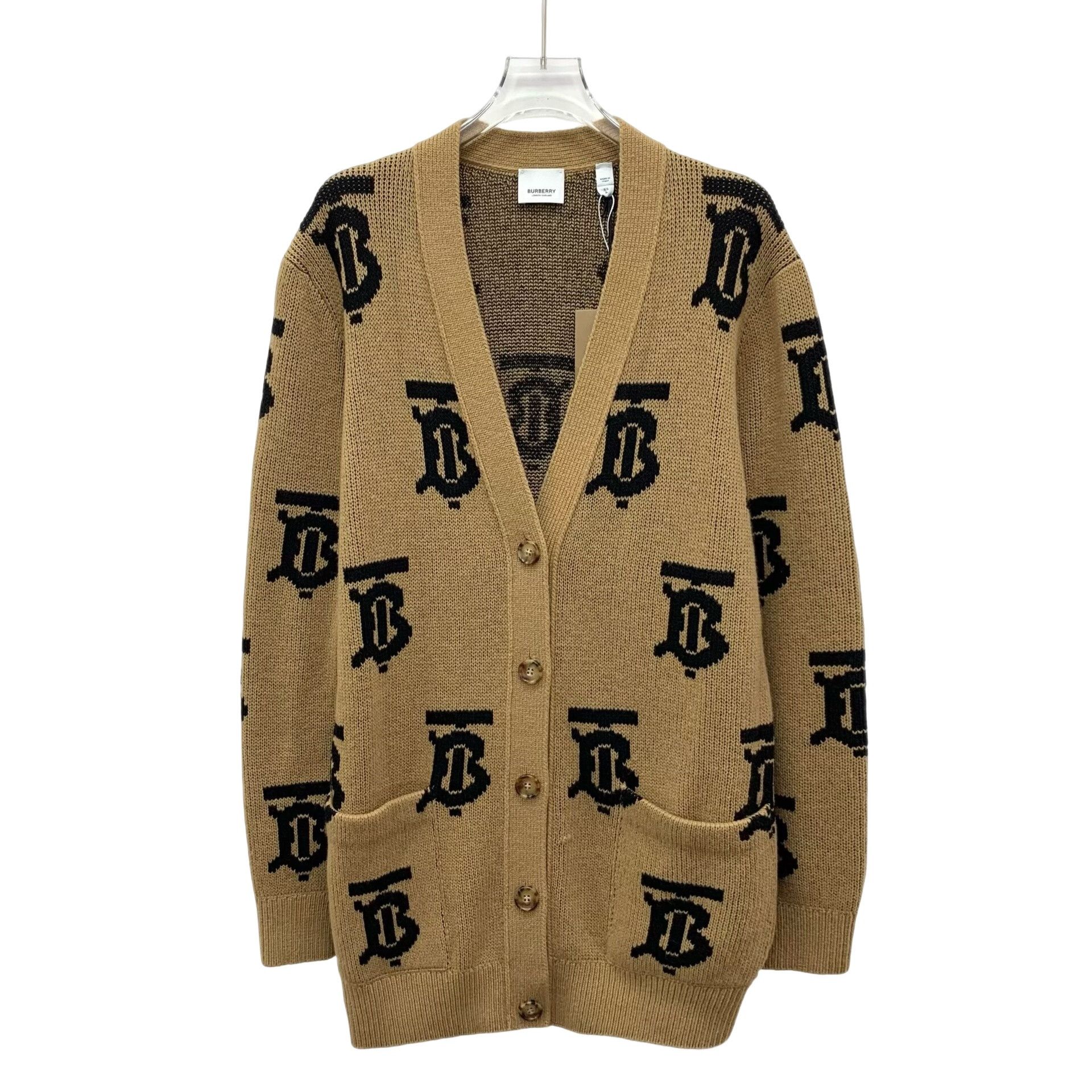 Burberry Burberry TB Monogram Wool Cardigan XS Size XS / US 0-2 / IT 36-38 - 1 Thumbnail