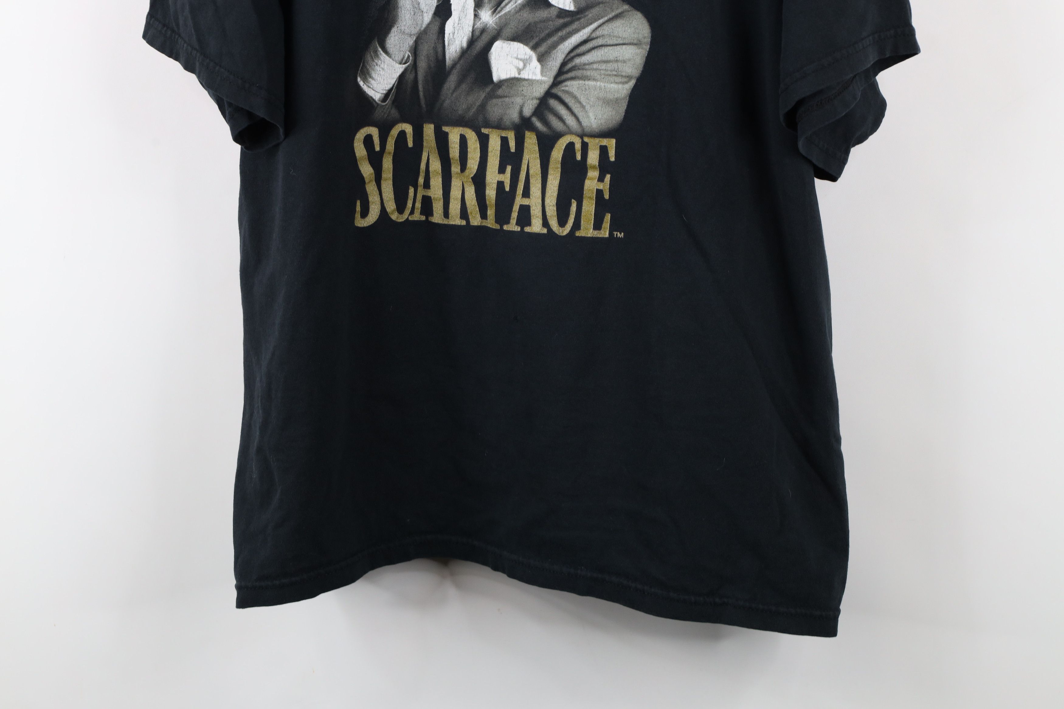 Vintage Vintage Y2K Streetwear Scarface Tony Montana T-Shirt Black Size US XXL / EU 58 / 5 - 3 Thumbnail