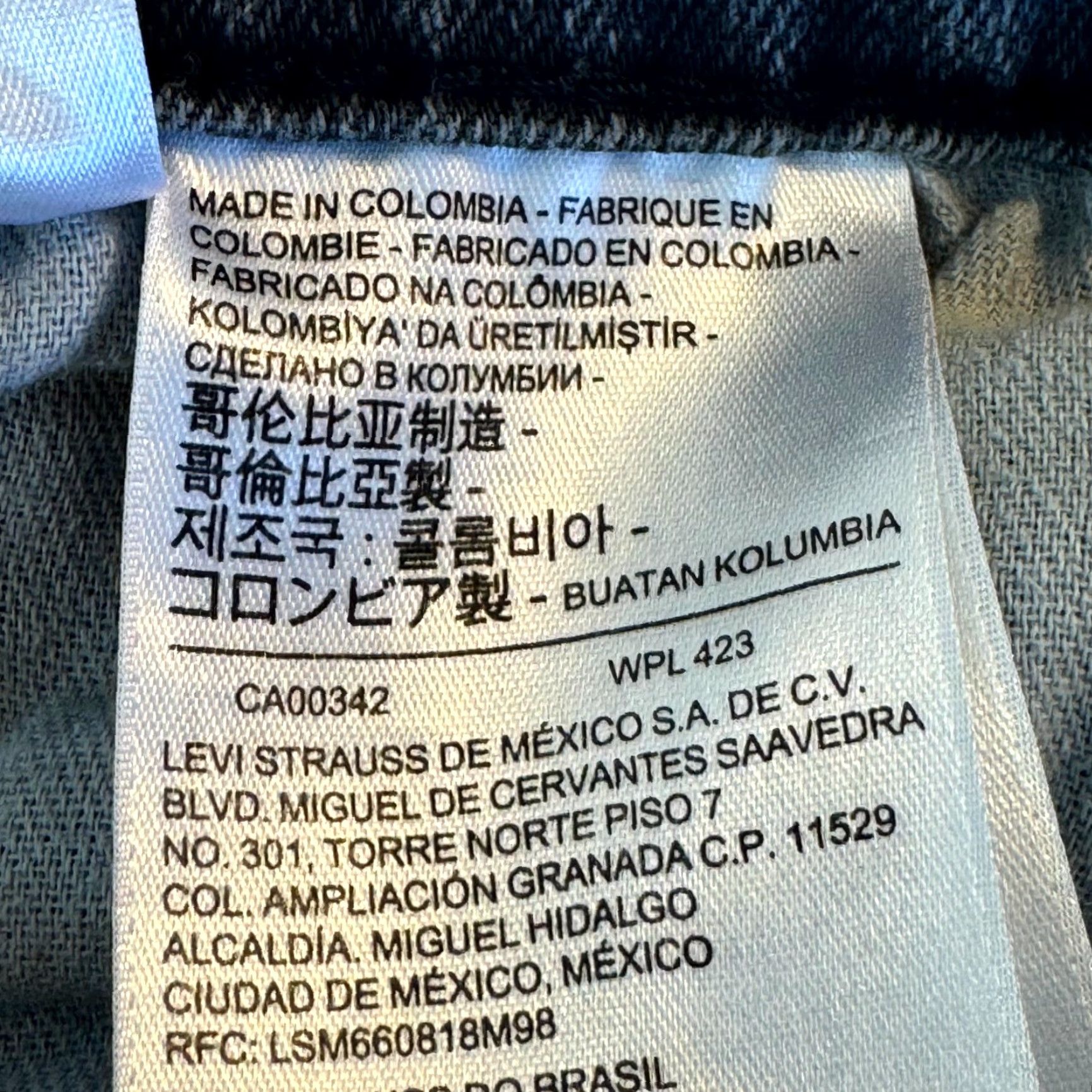 Levi's Levi's 559 Jeans Gray Denim Stretch 40 X 30 5-Pocket Straight Leg Mid Rise Regular Fit Mens Pants Size US 40 / EU 56 - 5 Thumbnail