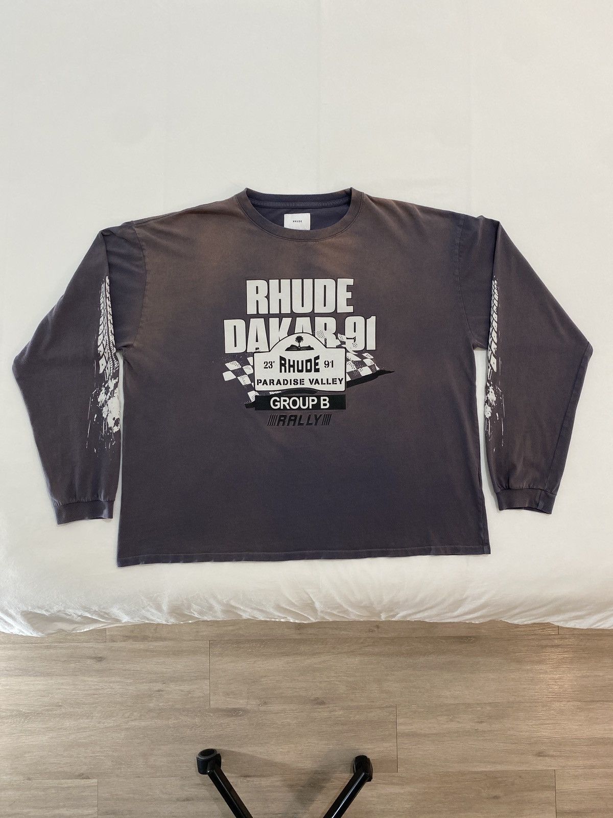 Rhude Rhude Dakar 91 Rally Racing Paradise Valley Longsleeve Size US XL / EU 56 / 4 - 1 Thumbnail