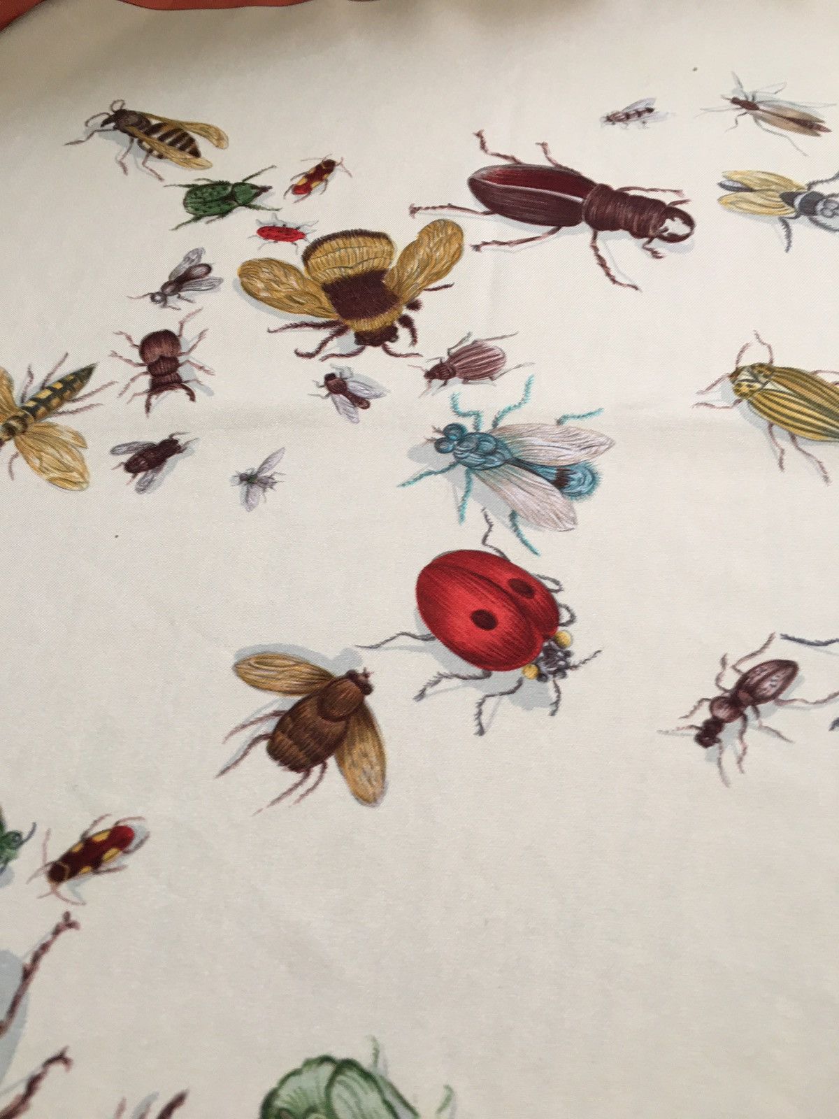 Hermes LES INSECTES HERMES by Hugo Grygkar Vintage Silk Scarf Size ONE SIZE - 6 Thumbnail