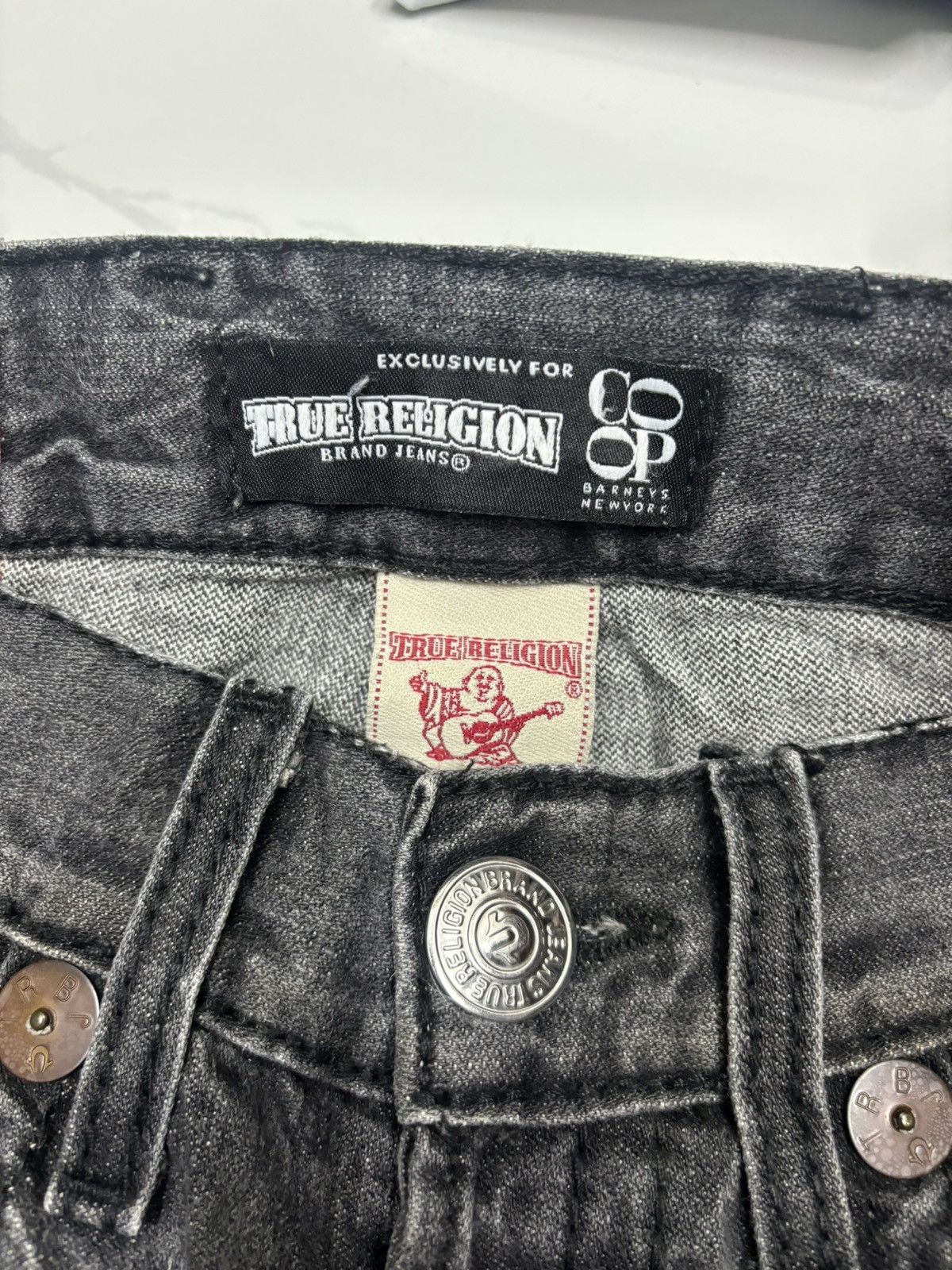 True Religion 🔥TRUE RELIGION DENIM JEANS BLACK Size US 31 - 14 Thumbnail