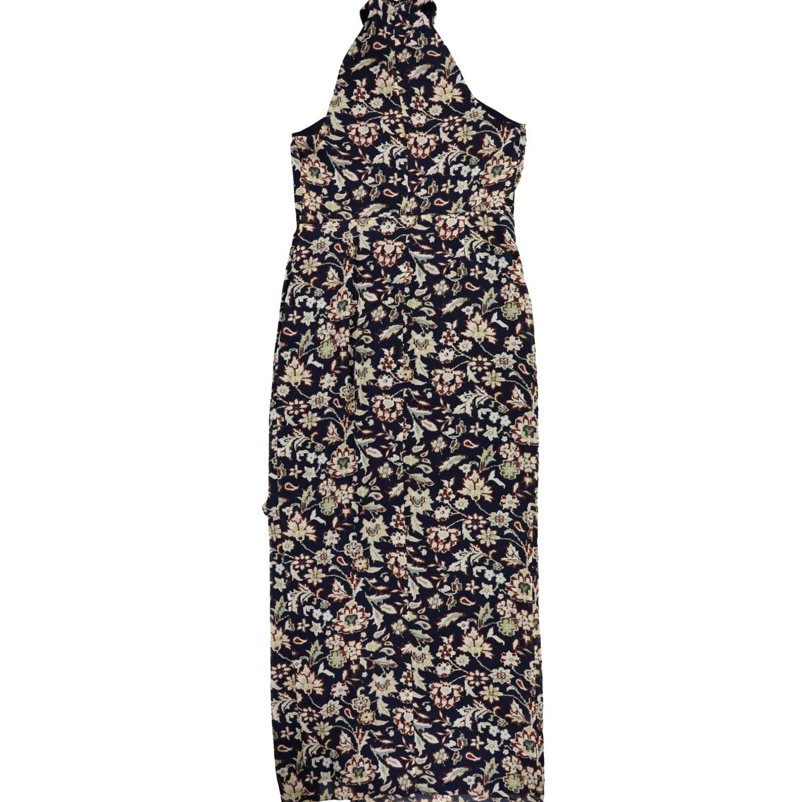 Ralph Lauren Ralph Lauren Womens Floral Evening Maxi Dress, navy, Size 14 Size XL / US 12-14 / IT 48-50 - 2 Thumbnail