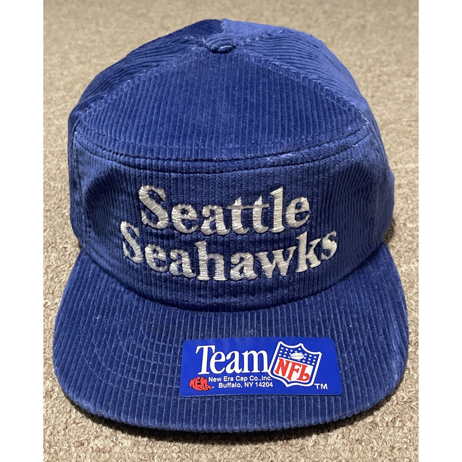 New Era Vintage 80s Seattle Seahawks NFL New Era Corduroy Snapback H Size ONE SIZE - 1 Thumbnail