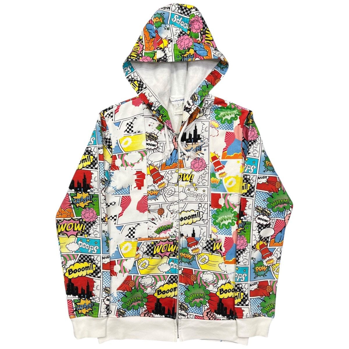 Comme des Garcons SHIRT COMME des GARCONS SHIRT 2019AW Comic Multi Printed Hoodie Size US S / EU 44-46 / 1 - 1 Thumbnail
