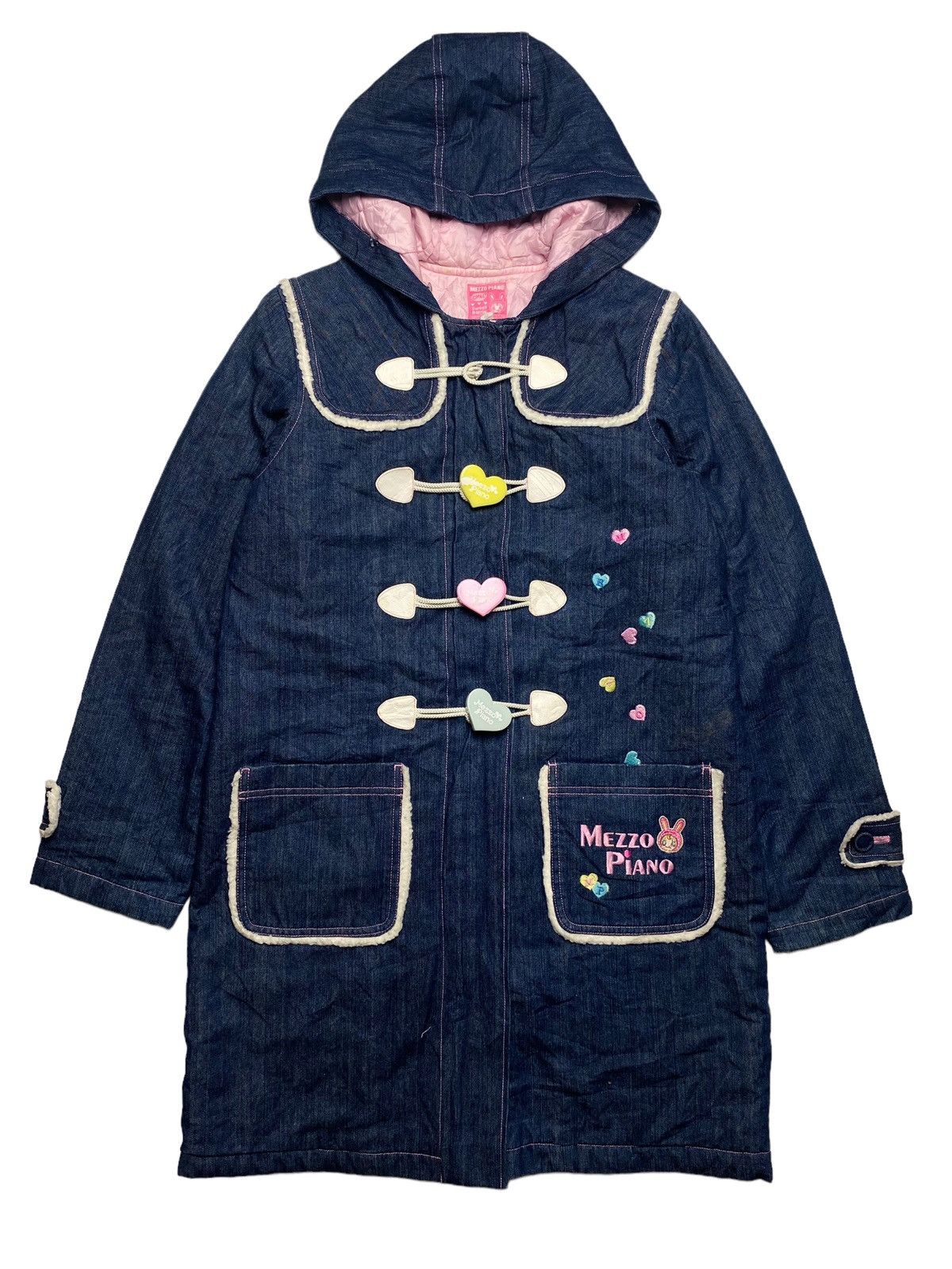 Angel Blue 2000s Mezzo Piano - Long Denim Jacket Size US L / EU 52-54 / 3 - 1 Thumbnail
