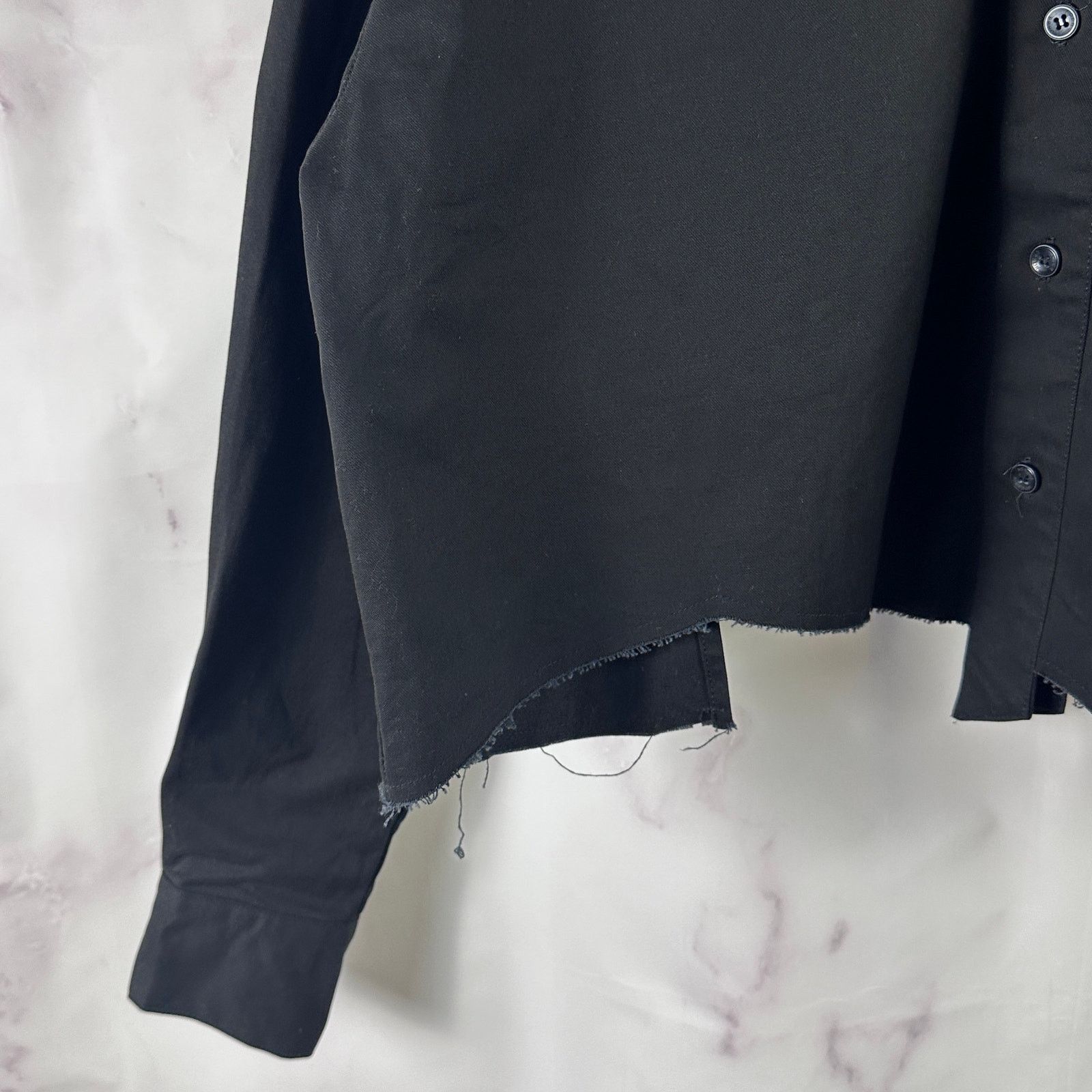 Ader Error F/W19 Black Cropped Button-Up Shirt Size US S / EU 44-46 / 1 - 3 Thumbnail