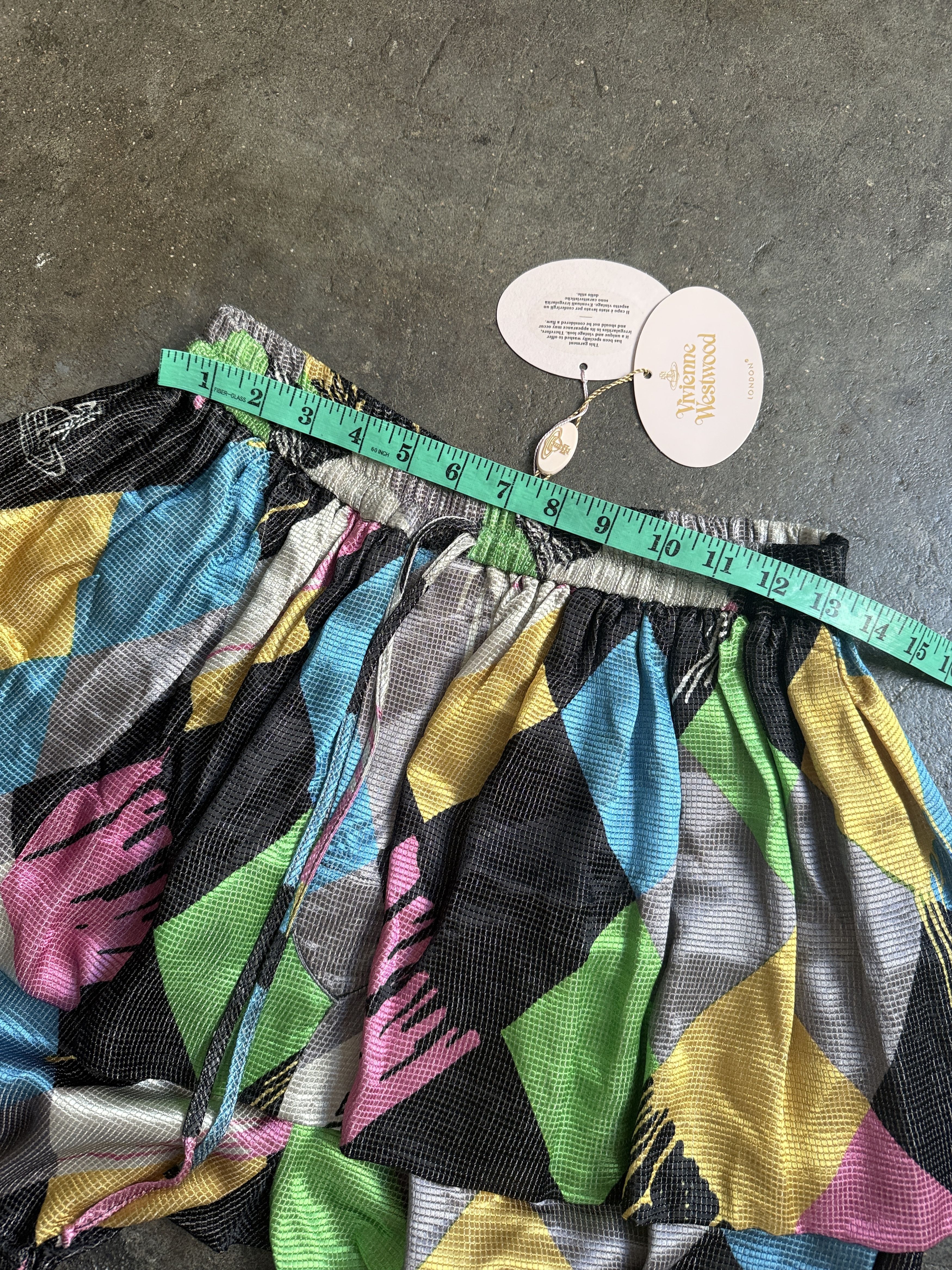 Vivienne Westwood NWT Gold Label SS 2015 Harlequin Skirt Shorts Size 30" / US 8 / IT 44 - 12 Thumbnail