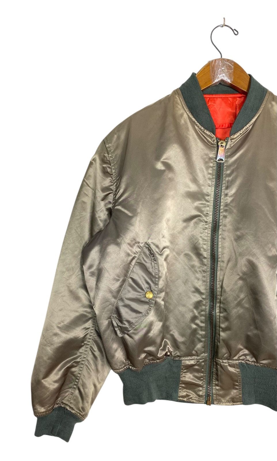 Vintage Vintage Branded Garments MA-1 Reversible Bomber Jacket Usa Size US L / EU 52-54 / 3 - 3 Thumbnail