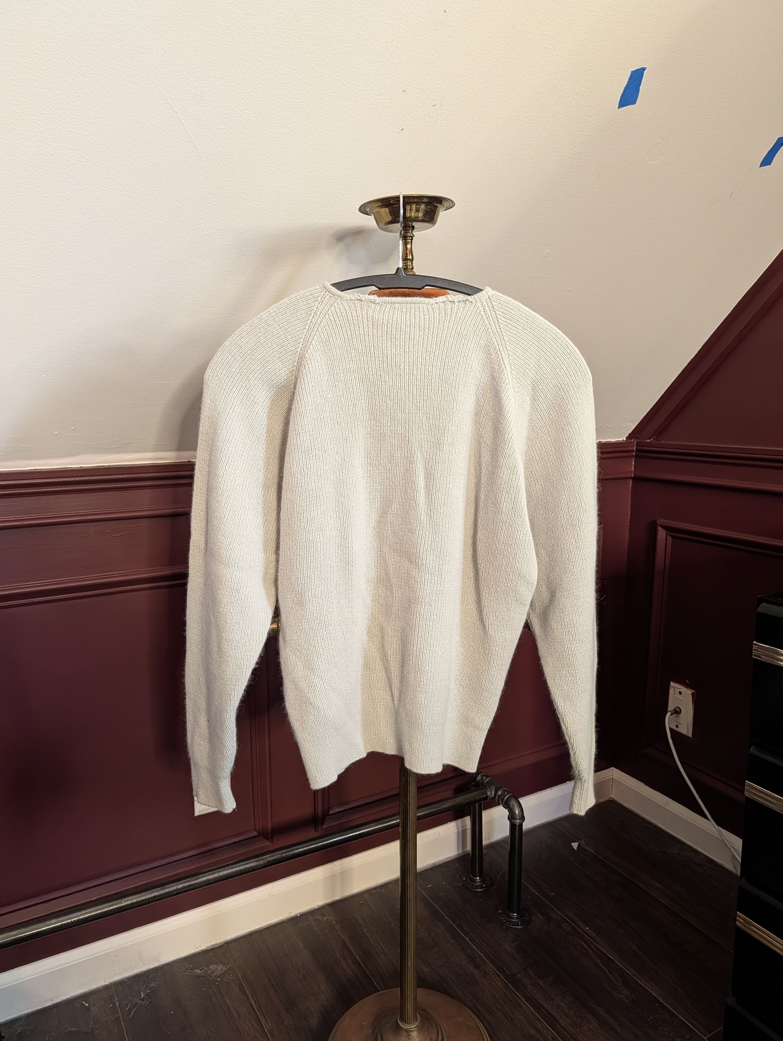 Les Copains VTG angora wool knit lt. Green cardigan sweater 2/M Size M / US 6-8 / IT 42-44 - 7 Thumbnail