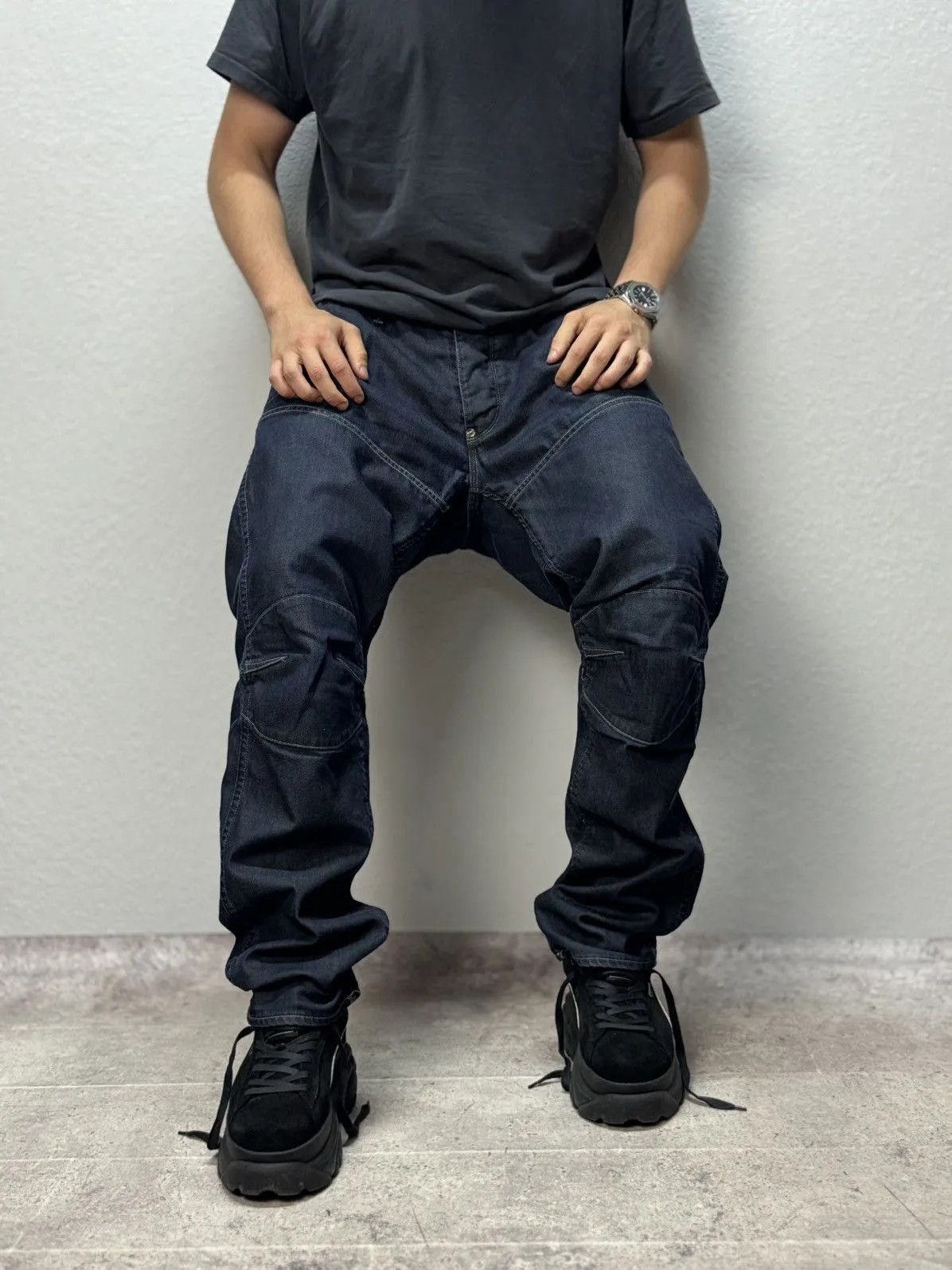 G-Star Vintage G-star Opium Cargo Avantgarde Bontage Baggy Pants Size US 36 / EU 52 - 6 Thumbnail