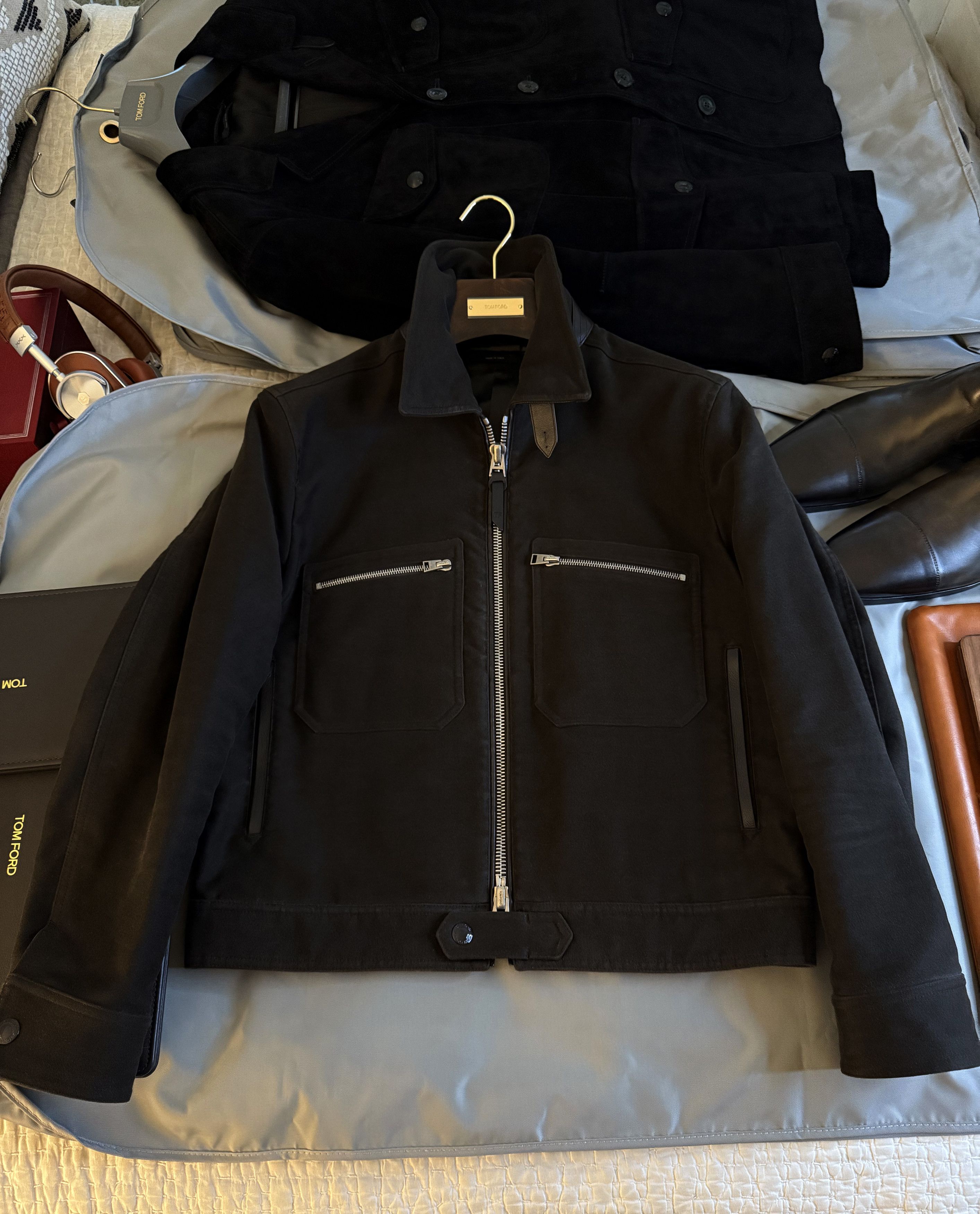 Tom Ford Best Dressed Very Rare $4,100 w/tax Moleskin Leather Jacket Size US M / EU 48-50 / 2 - 14 Thumbnail