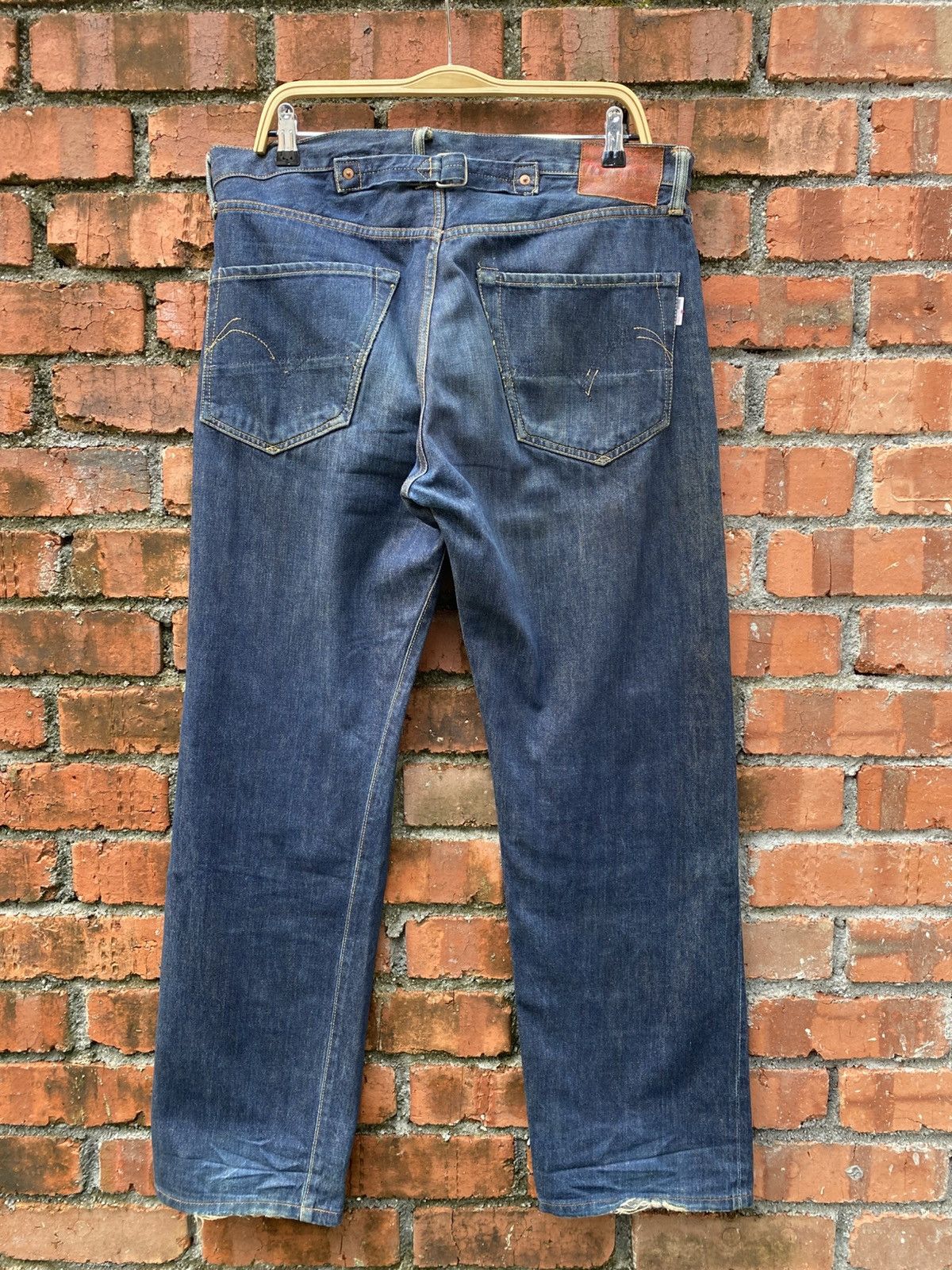 Studio D'Artisan W37x31 studio d artisan redline buckle back denime Size US 37 - 2 Thumbnail