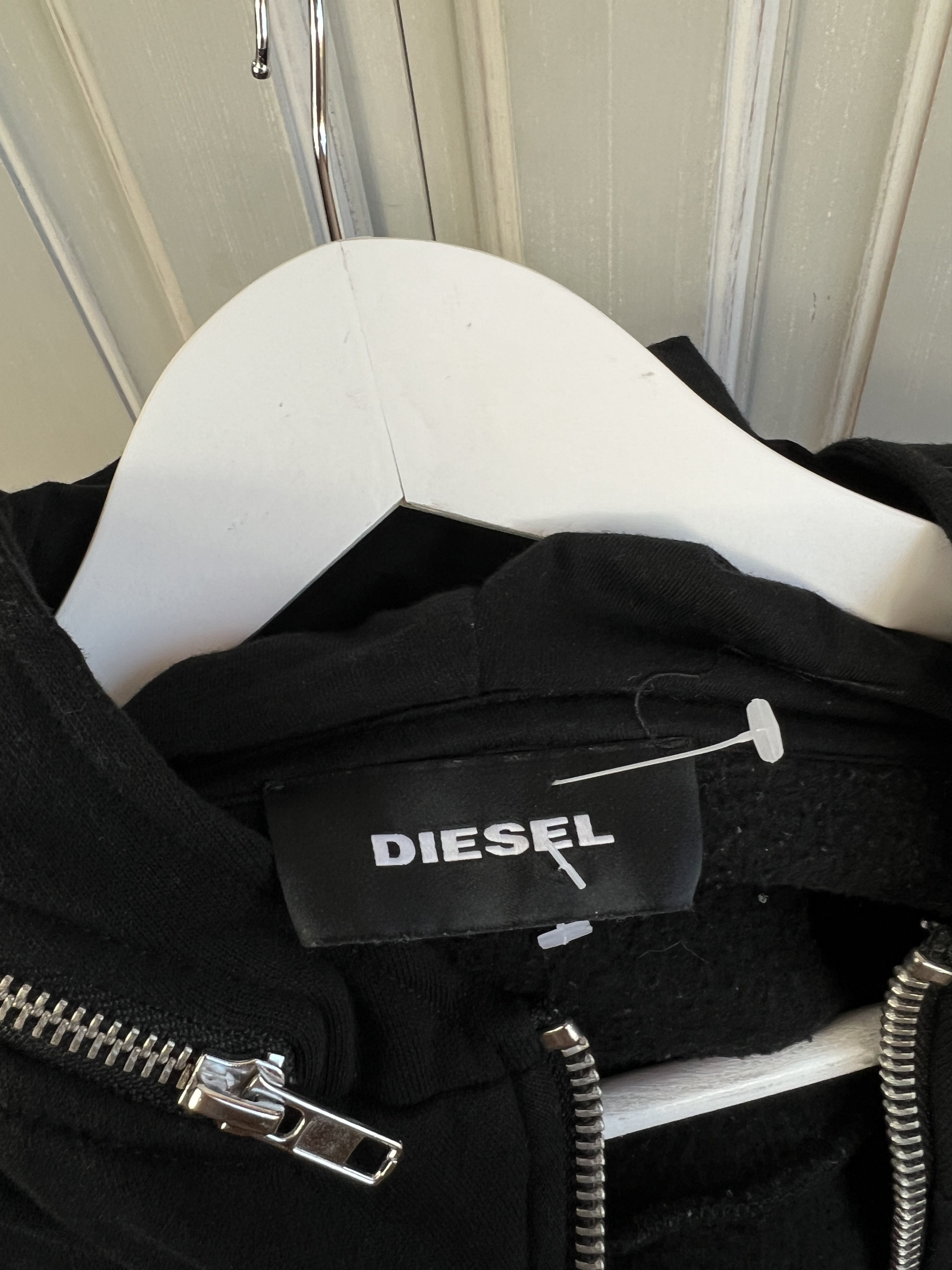 Diesel DIESEL BLACK ZIP HOODIE RICK OWENS STYLE Size US M / EU 48-50 / 2 - 9 Thumbnail