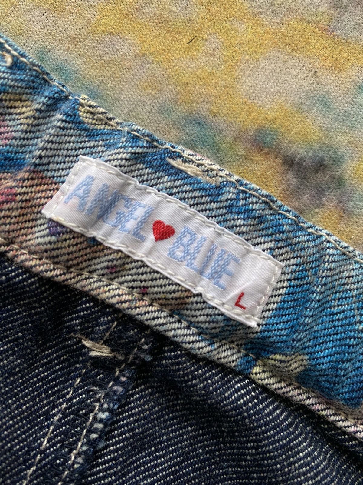 Angel Blue × Hysteric Glamour 2000s Angel Blue - LSD TV Mascots Denim Pants Size 25" / US 0 / IT 36 - 9 Thumbnail