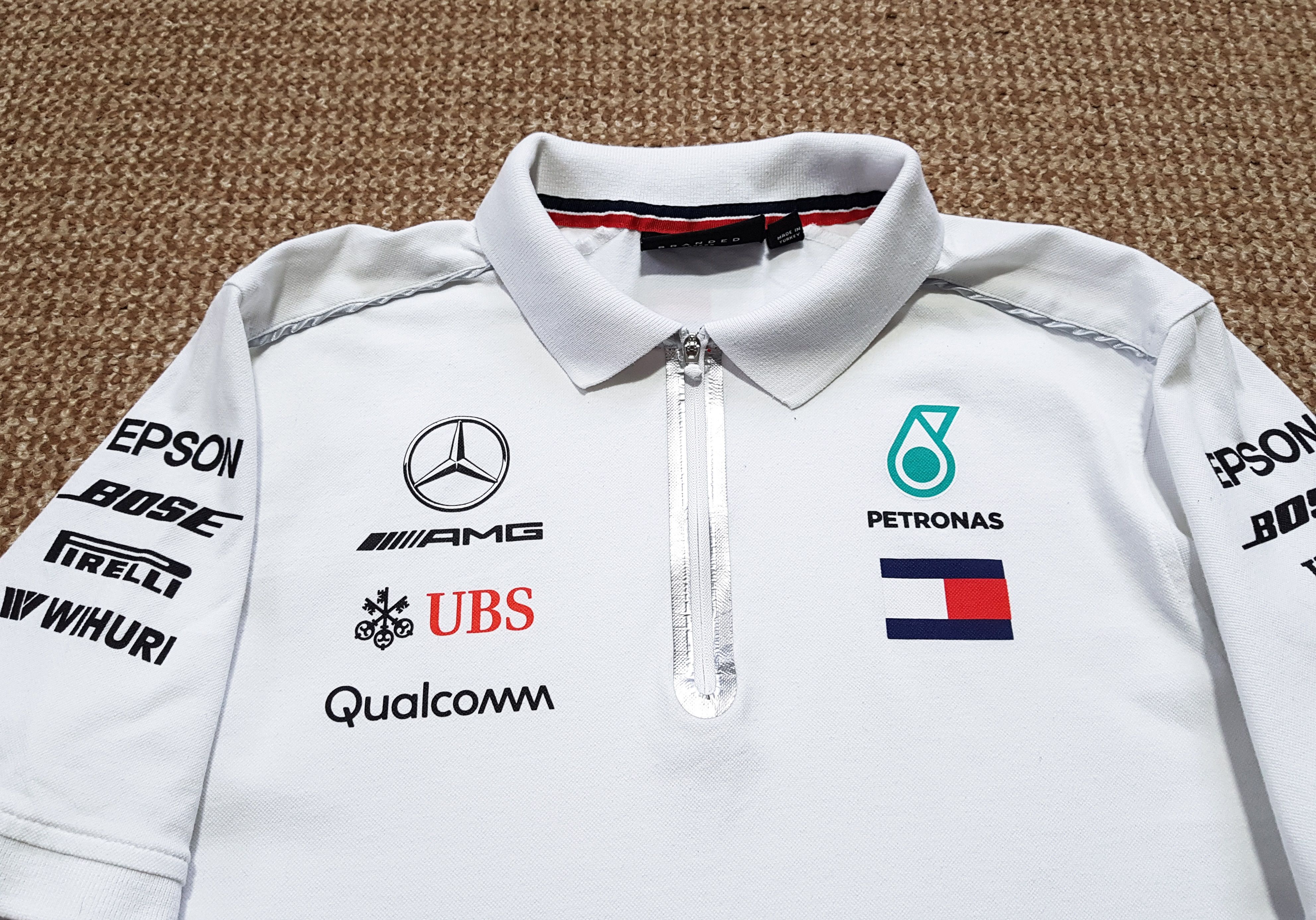 Formula 1 Mercedes AMG Petronas F1 Team Polo Shirt Qualcomm Bose sz M Size US M / EU 48-50 / 2 - 6 Thumbnail