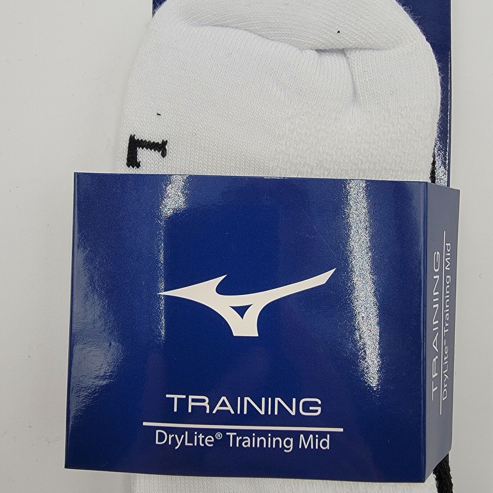 Mizuno Mizuno Training DryLite Socks 3 Pack (2White/1 Black)Adult L Size ONE SIZE - 2 Thumbnail