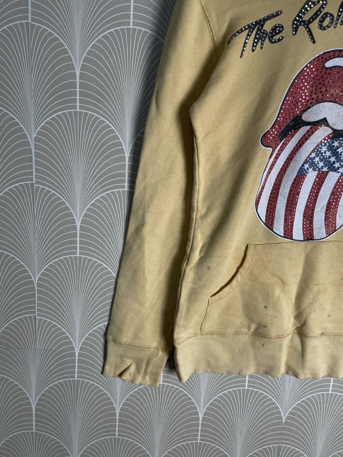 Band Tees × The Rolling Stones × Vintage VINTAGE THE ROLLING STONES TOUR 1996 HOODIE SWEATER Size S / US 4 / IT 40 - 3 Thumbnail