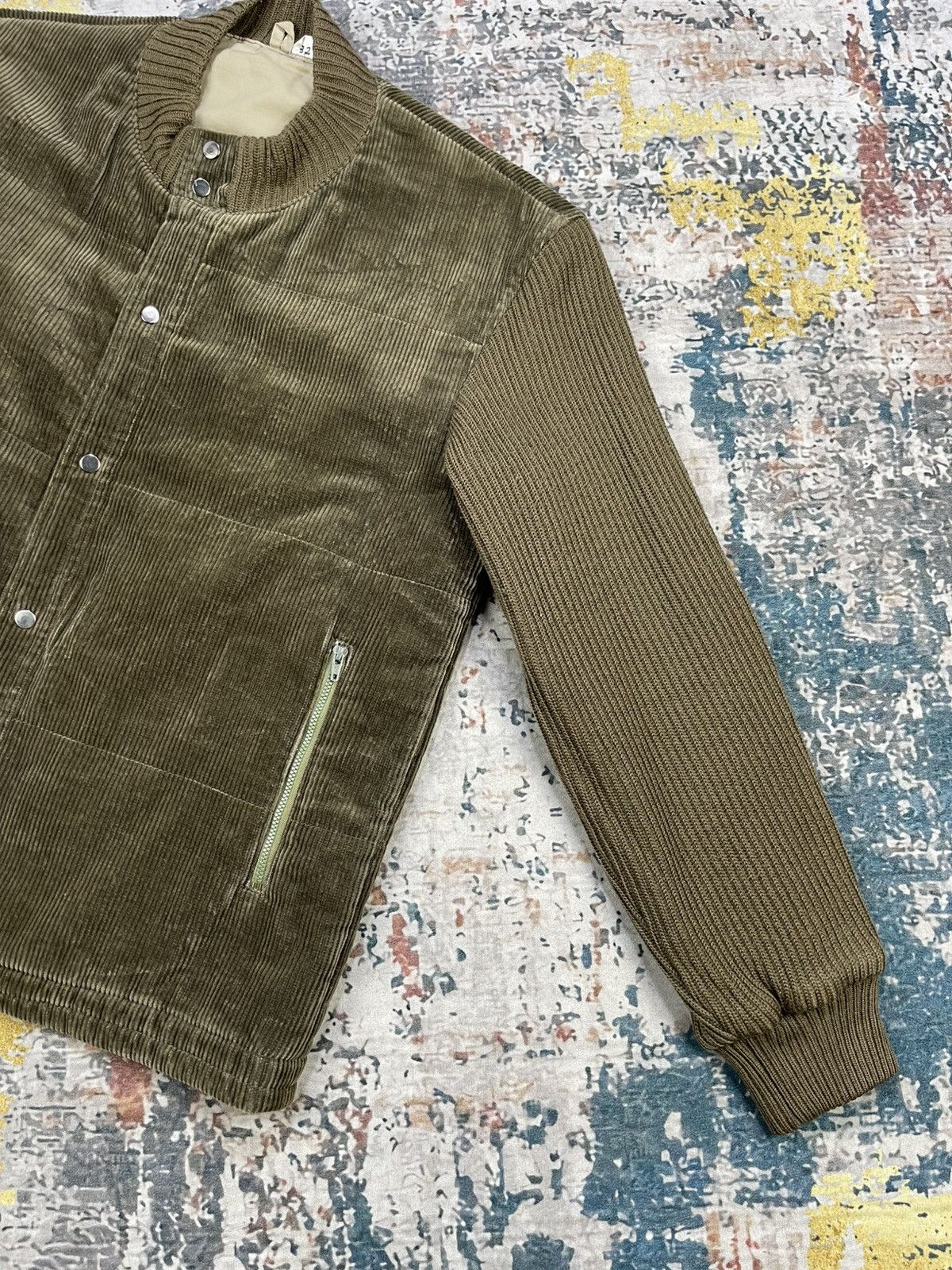 Japanese Brand D’Urban Corduroy Ribbed Knit Sleeve Button Closure Jacket Size US M / EU 48-50 / 2 - 3 Thumbnail